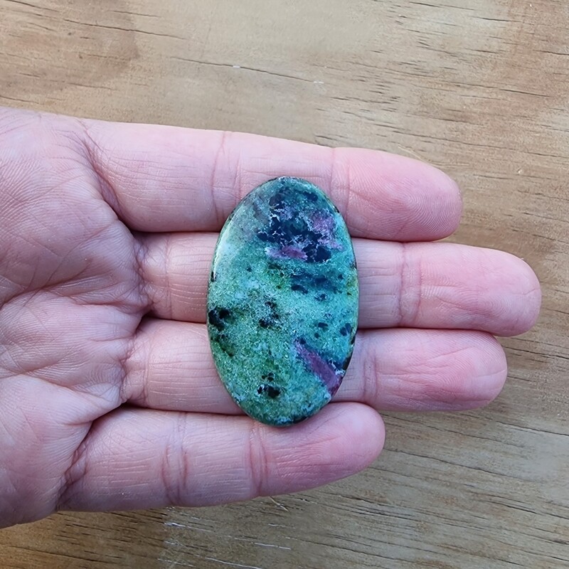 Ruby Zoisite Cabochon / Pendant for jewelry making or diy craft projects 17gr