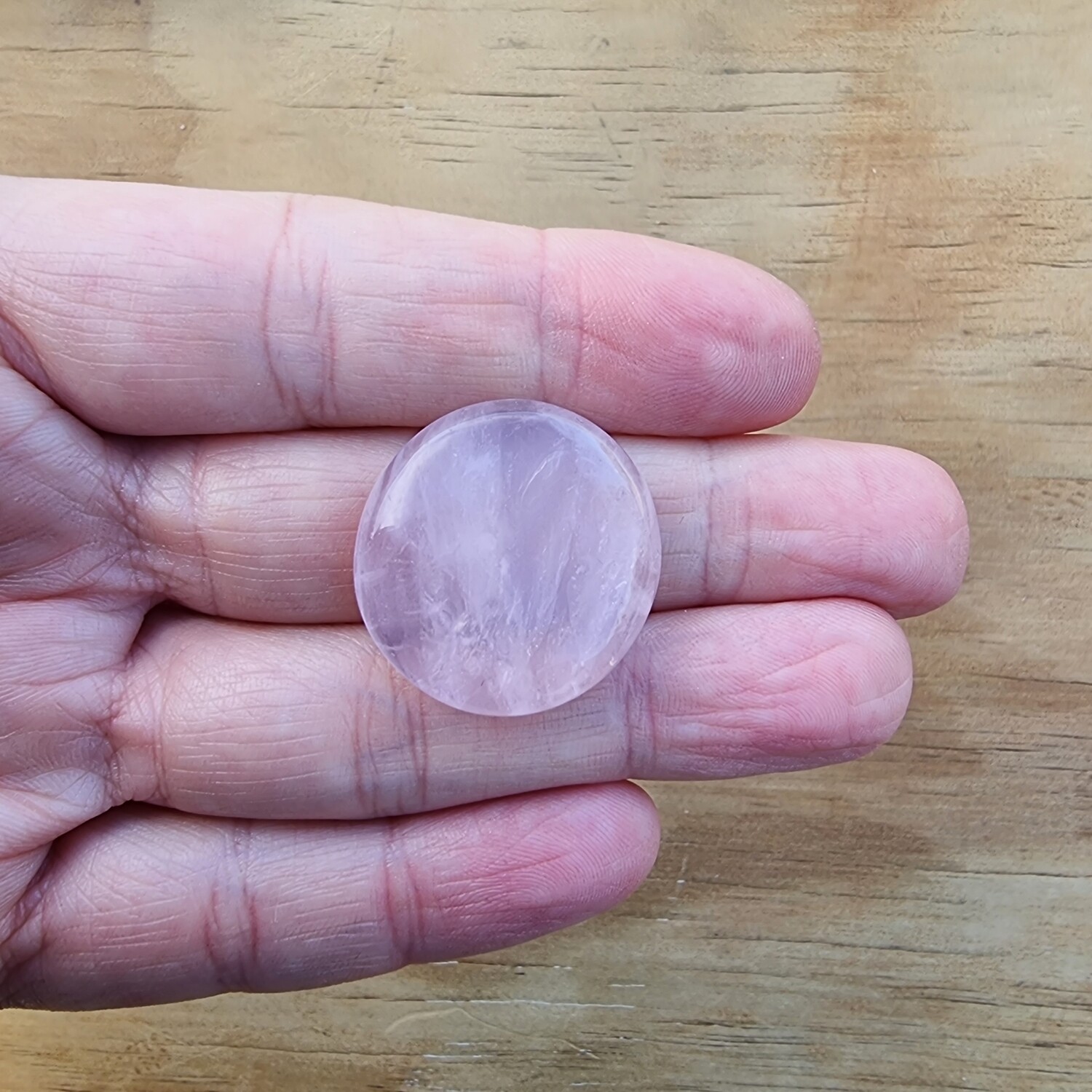 Rose Quartz Cabochon / Pendant for jewelry making or diy craft projects 9.8gr