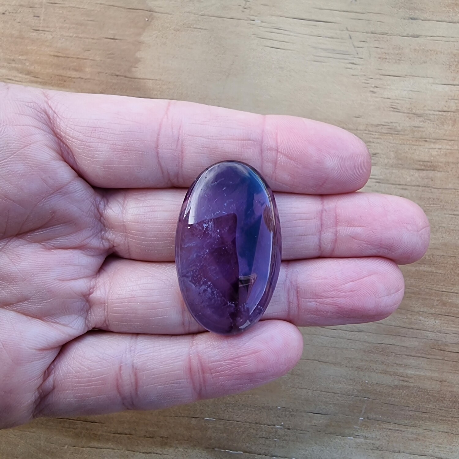 Trapiche Amethyst Cabochon / Pendant for jewelry making or diy craft projects 10gr