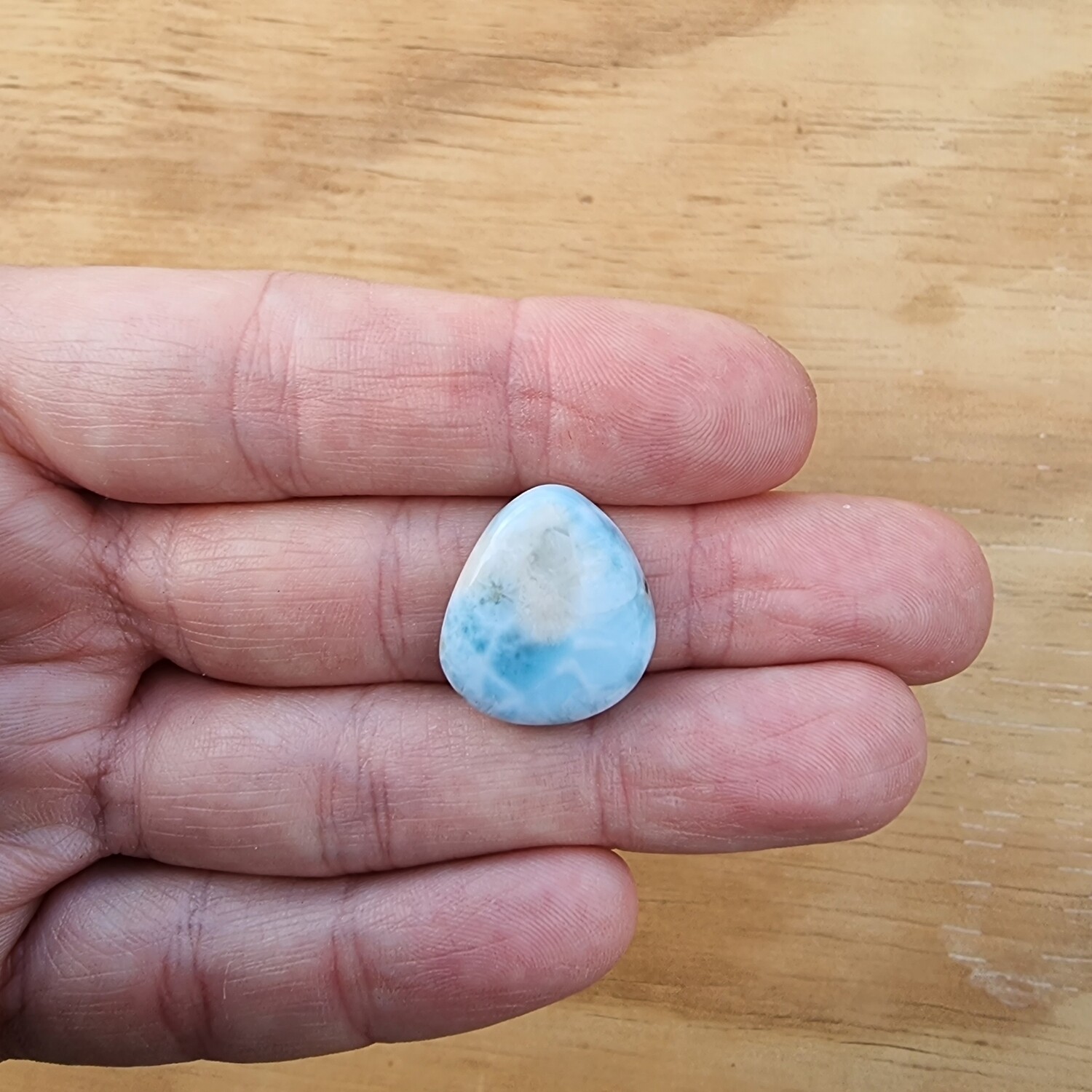 Larimar Cabochon / Pendant for jewelry making or diy craft projects 4gr