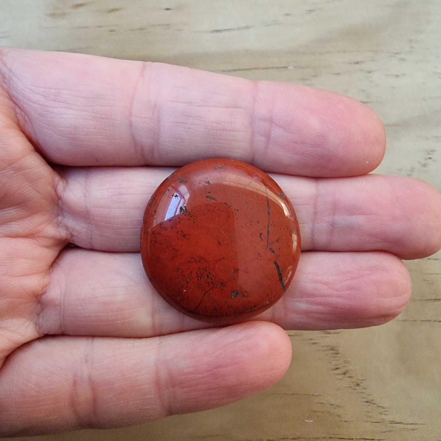 Red Jasper Cabochon / Pendant for jewelry making or diy craft projects 9.5gr