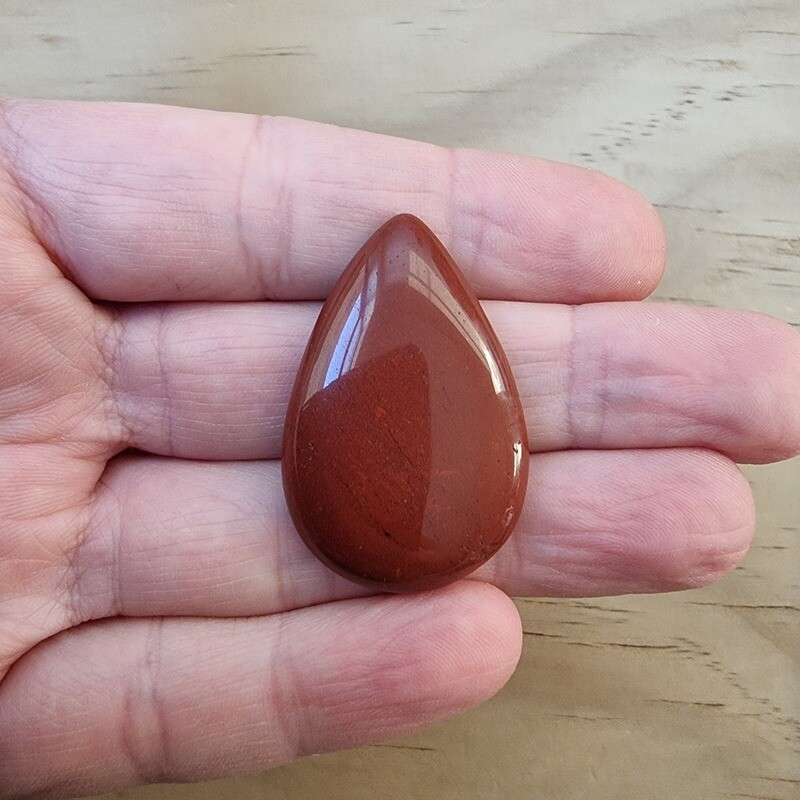 Red Jasper Cabochon / Pendant for jewelry making or diy craft projects 10.5gr