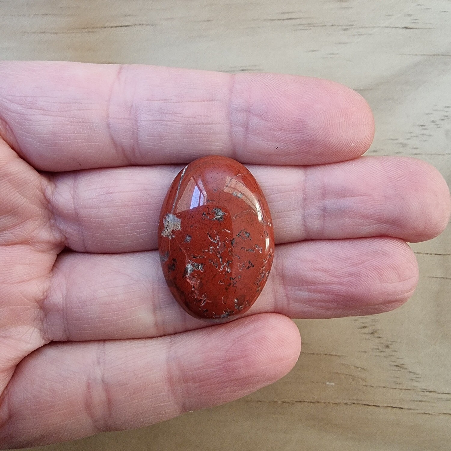 Red Jasper Cabochon / Pendant for jewelry making or diy craft projects 7.7gr
