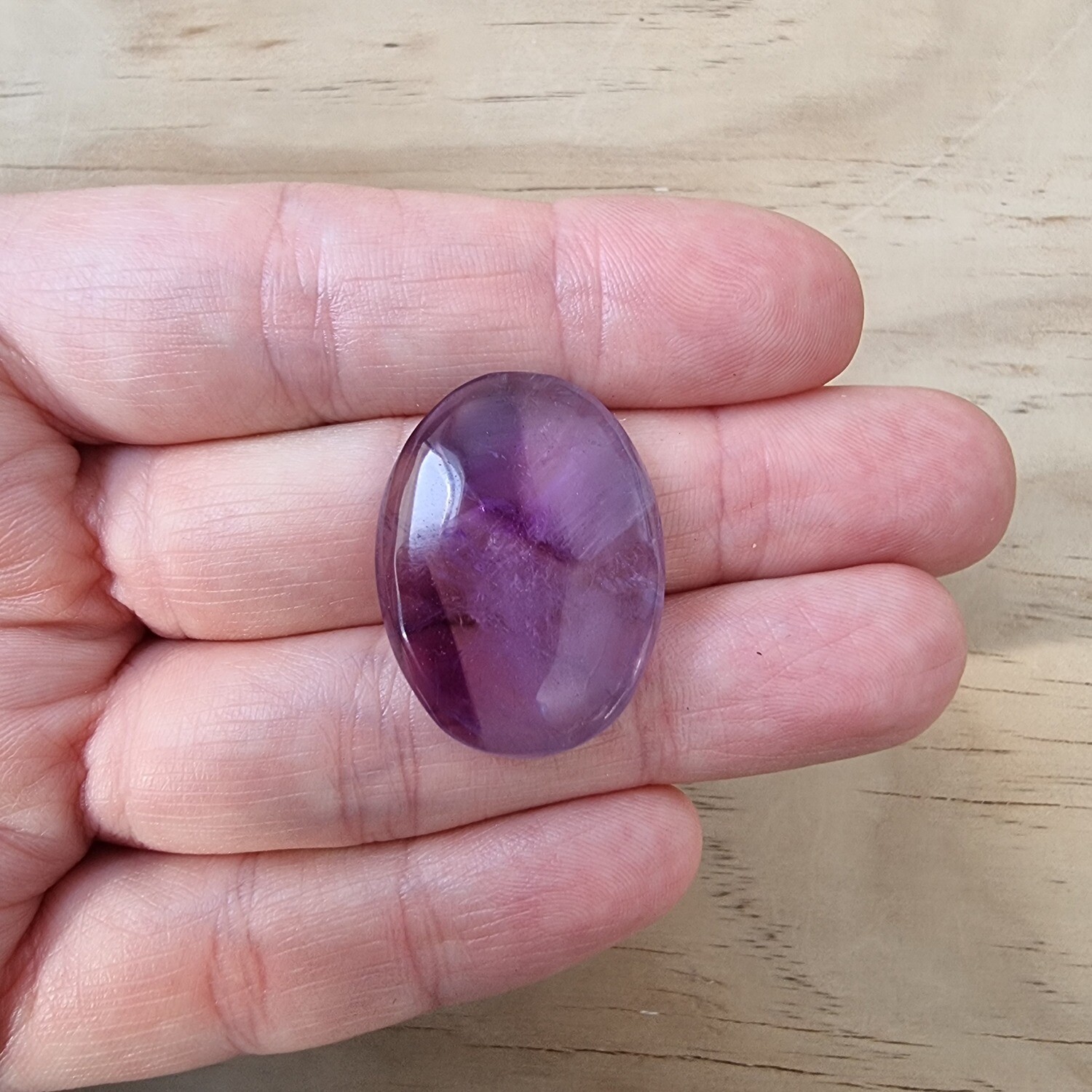 Trapiche Amethyst Cabochon / Pendant for jewelry making or diy craft projects 8.2gr