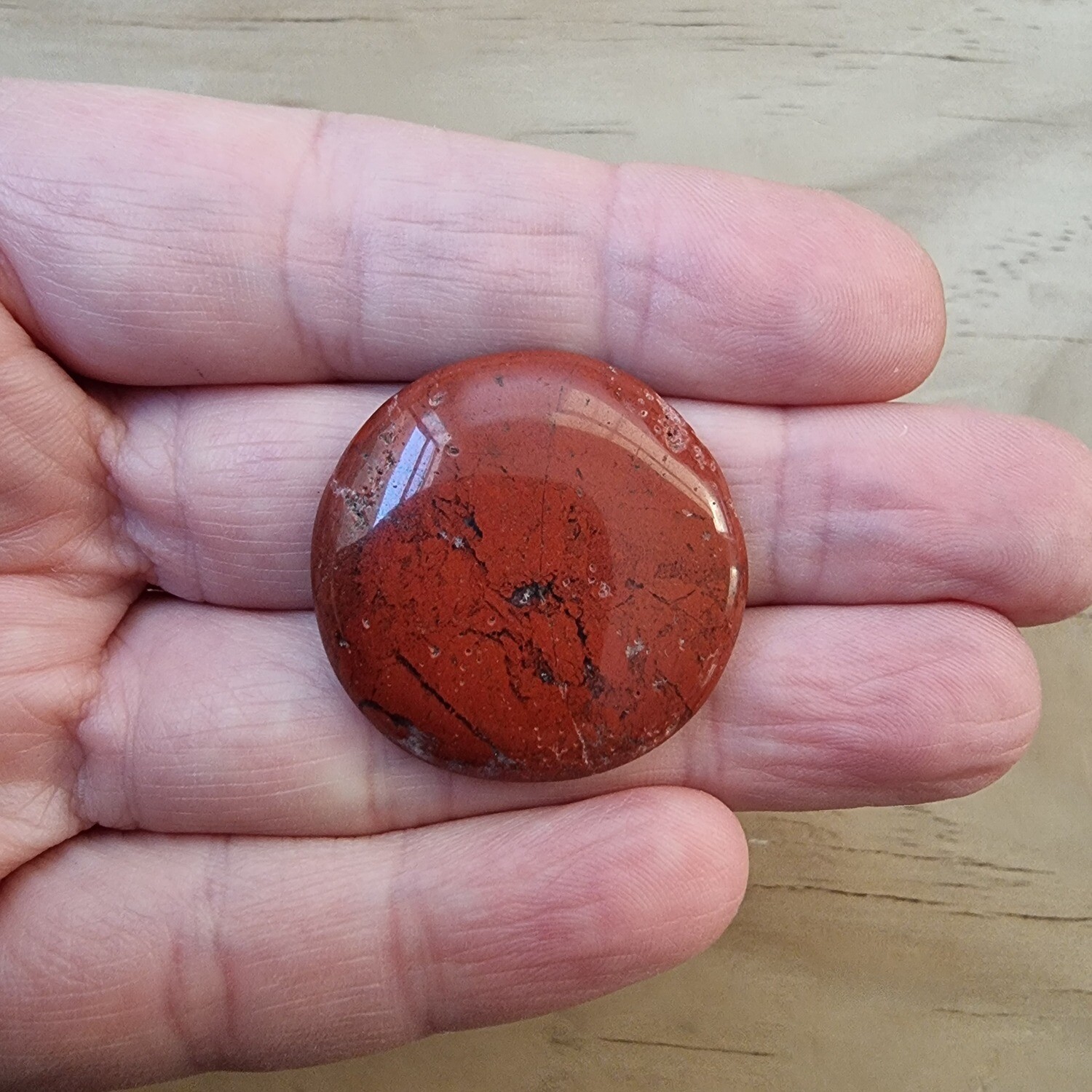 Red Jasper Cabochon / Pendant for jewelry making or diy craft projects 9.4gr