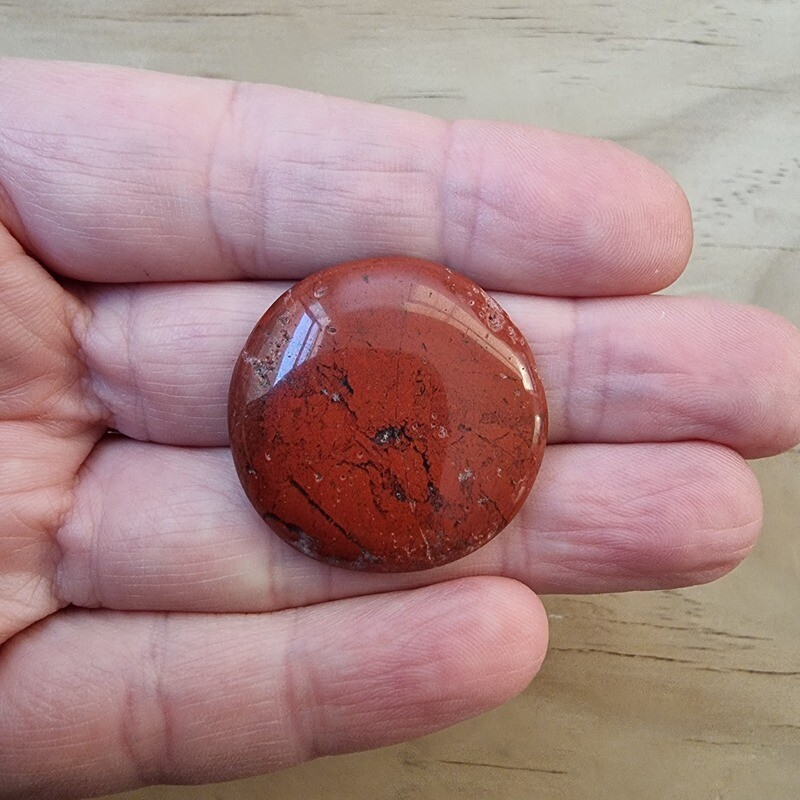 Red Jasper Cabochon / Pendant for jewelry making or diy craft projects 9.4gr