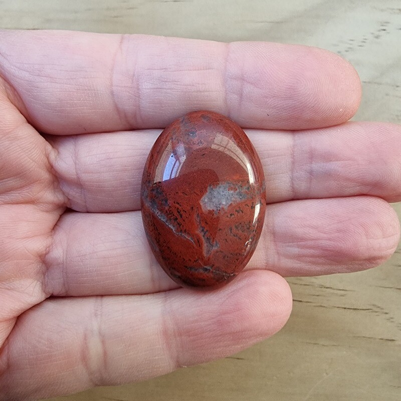 Red Jasper Cabochon / Pendant for jewelry making or diy craft projects 10.3gr