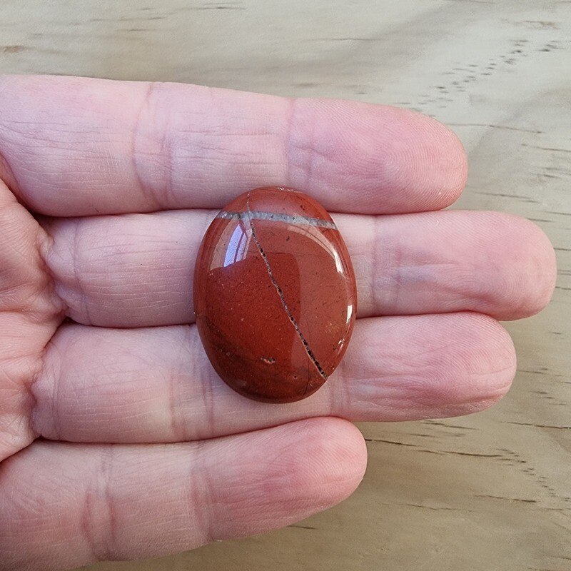 Red Jasper Cabochon / Pendant for jewelry making or diy craft projects 7.9gr