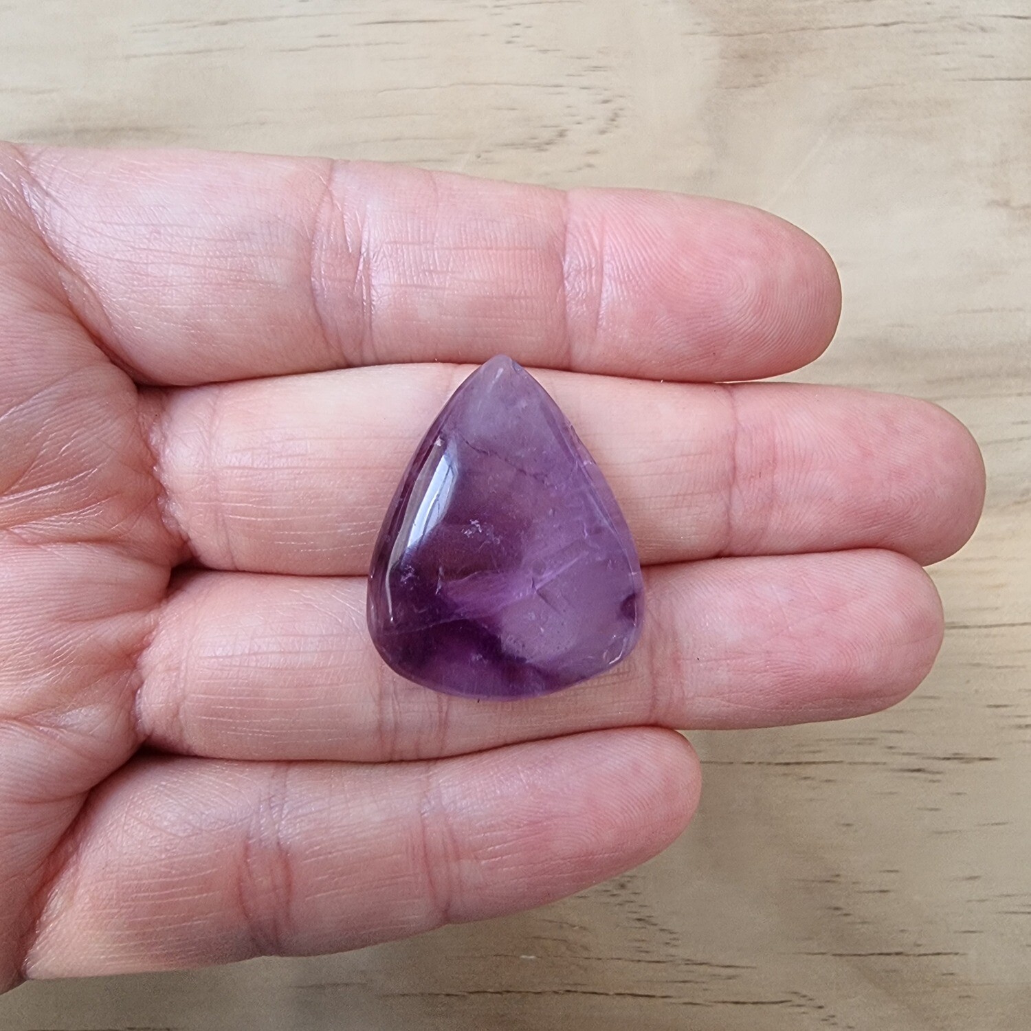 Trapiche Amethyst Cabochon / Pendant for jewelry making or diy craft projects 8.2gr