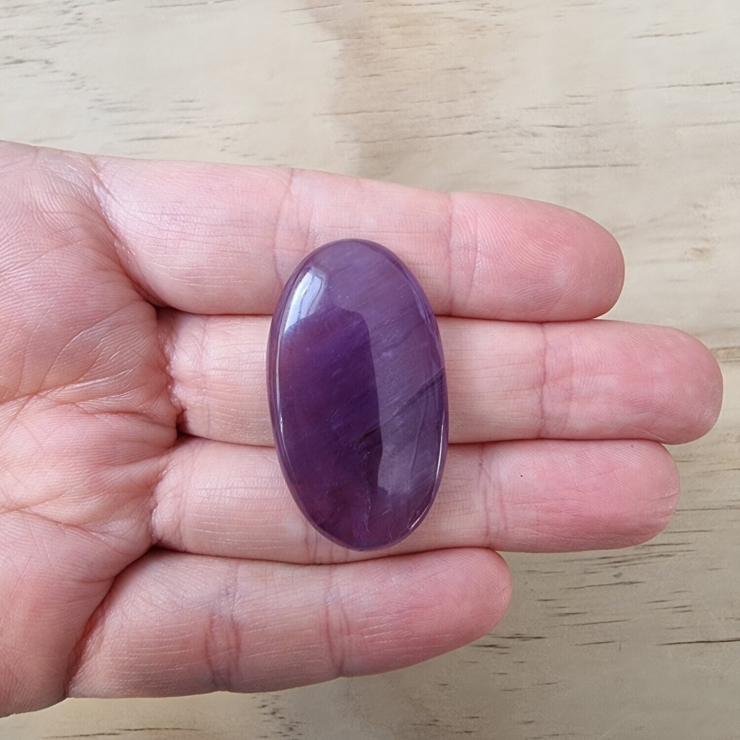 Trapiche Amethyst Cabochon / Pendant for jewelry making or diy craft projects 11.6gr