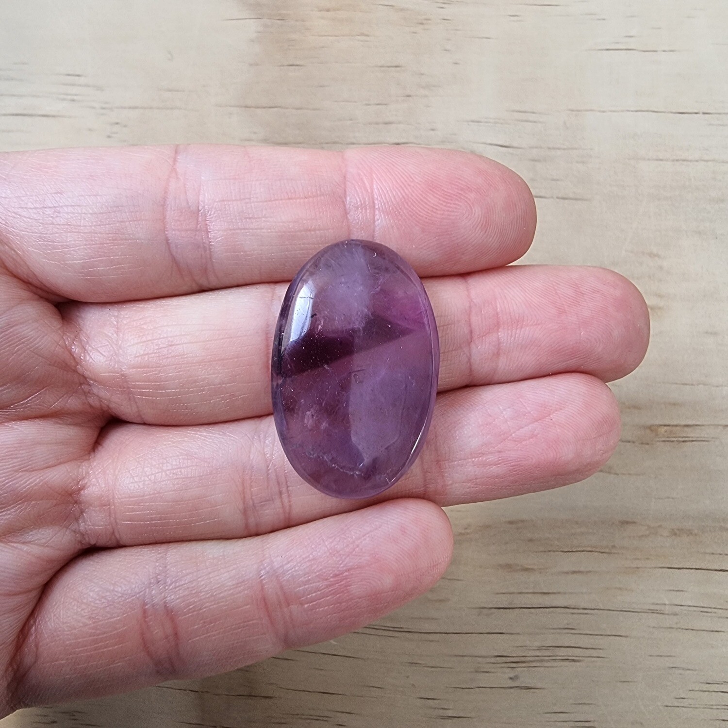 Trapiche Amethyst Cabochon / Pendant for jewelry making or diy craft projects 8.2gr