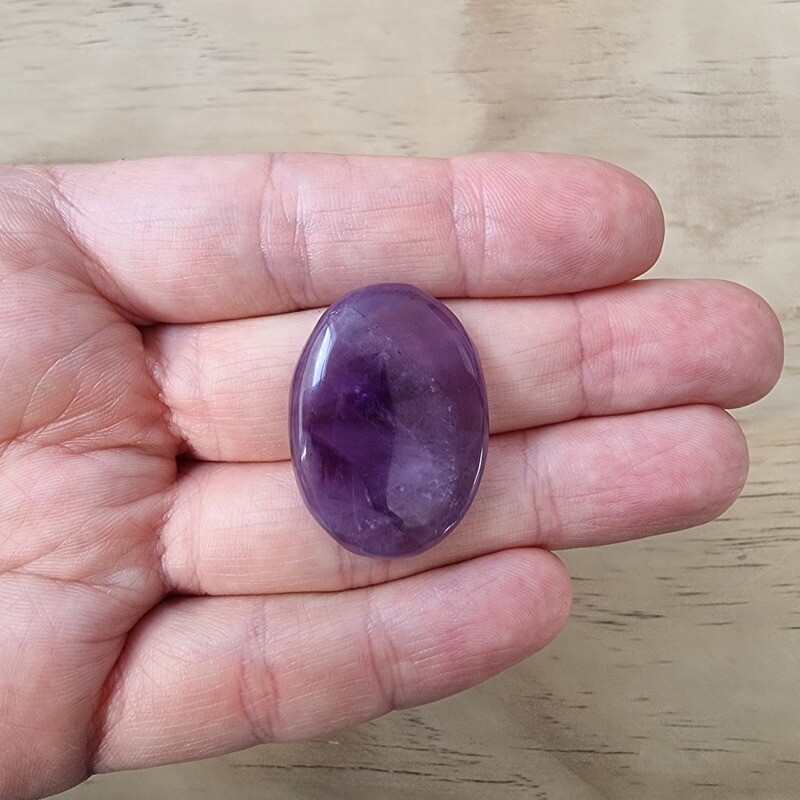 Trapiche Amethyst Cabochon / Pendant for jewelry making or diy craft projects 8.9gr