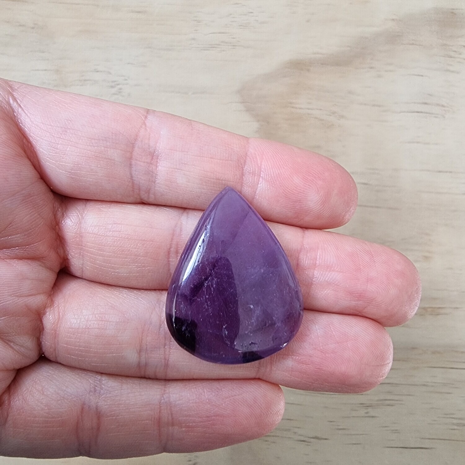 Trapiche Amethyst Cabochon / Pendant for jewelry making or diy craft projects 10gr