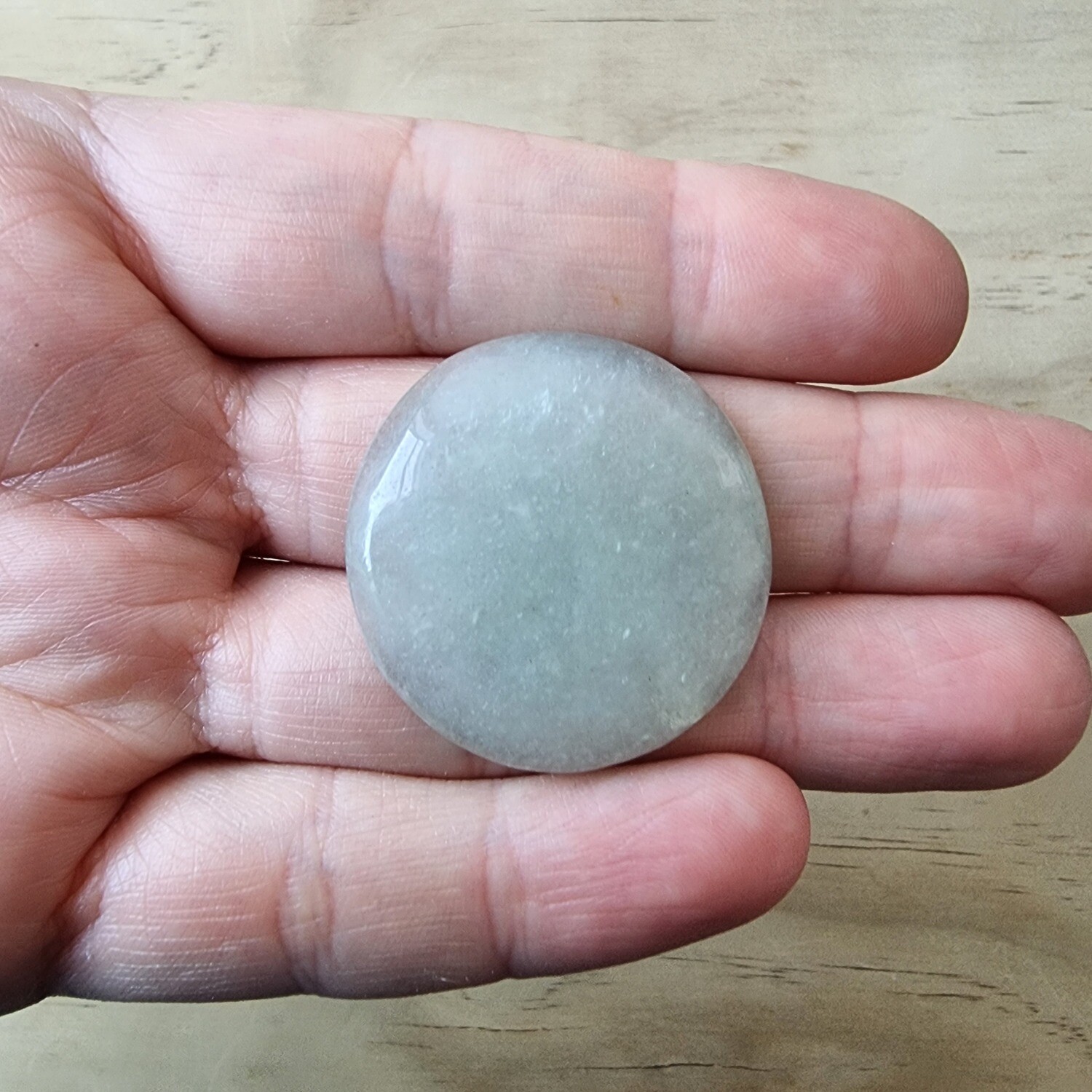 Green Aventurine Cabochon / Pendant for jewelry making or diy craft projects 11.6gr