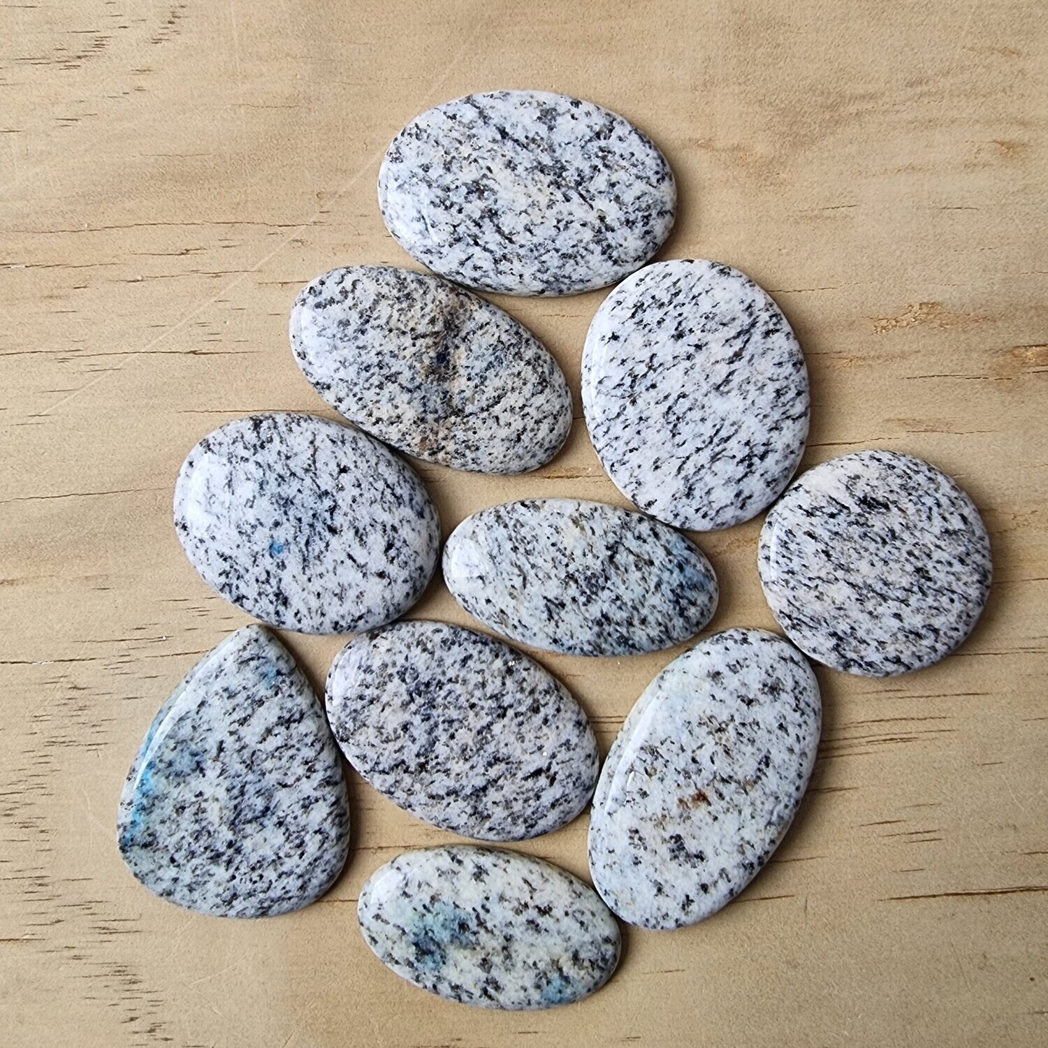 Granite Cabochon Lot / Pendant Lot for jewelry making or diy craft projects 117.6gr