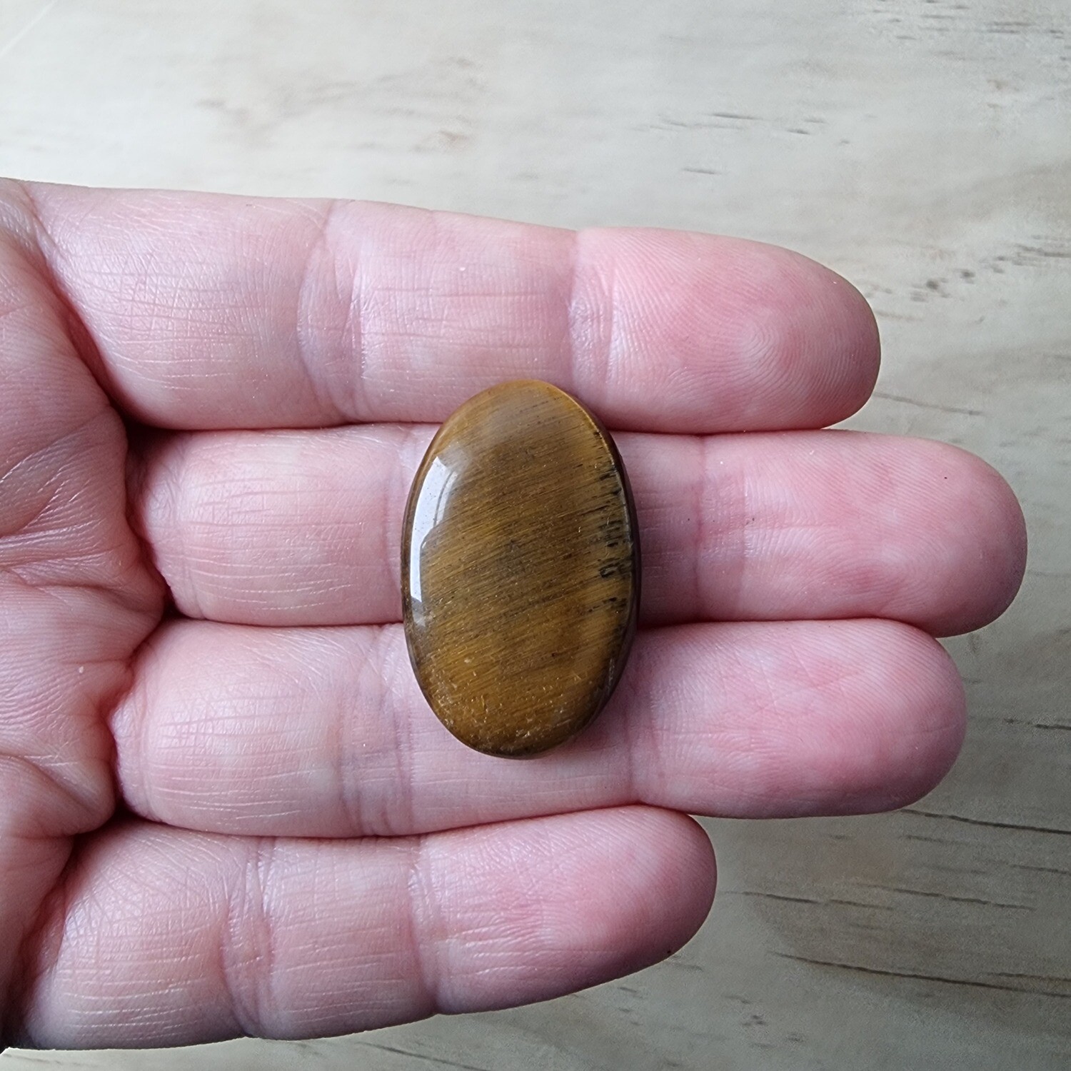 Tiger Eye Cabochon / Pendant for jewelry making or diy craft projects 6.2gr