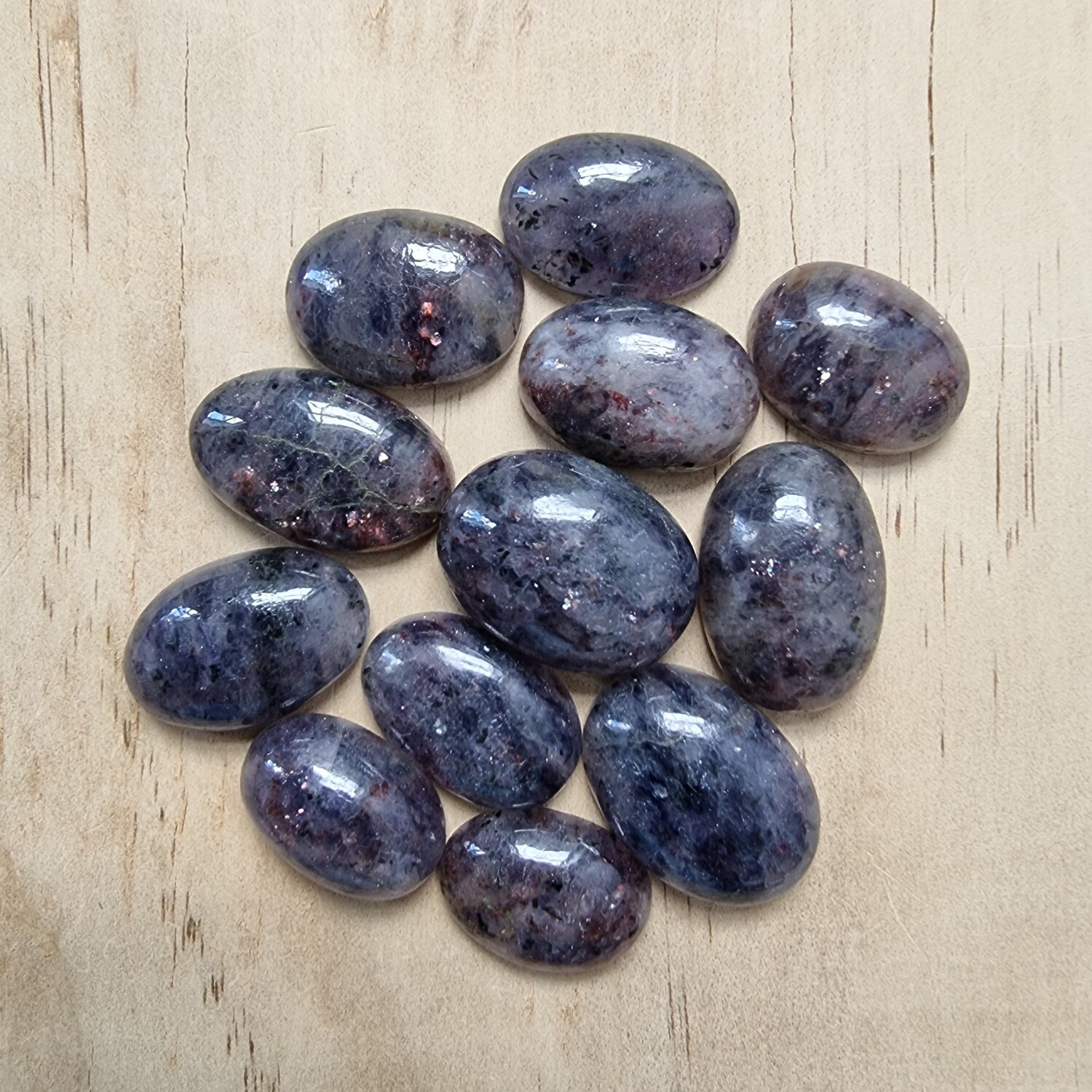 Iolite Cabochon Lot / Pendant Lot for jewelry making or diy craft projects 49.7gr