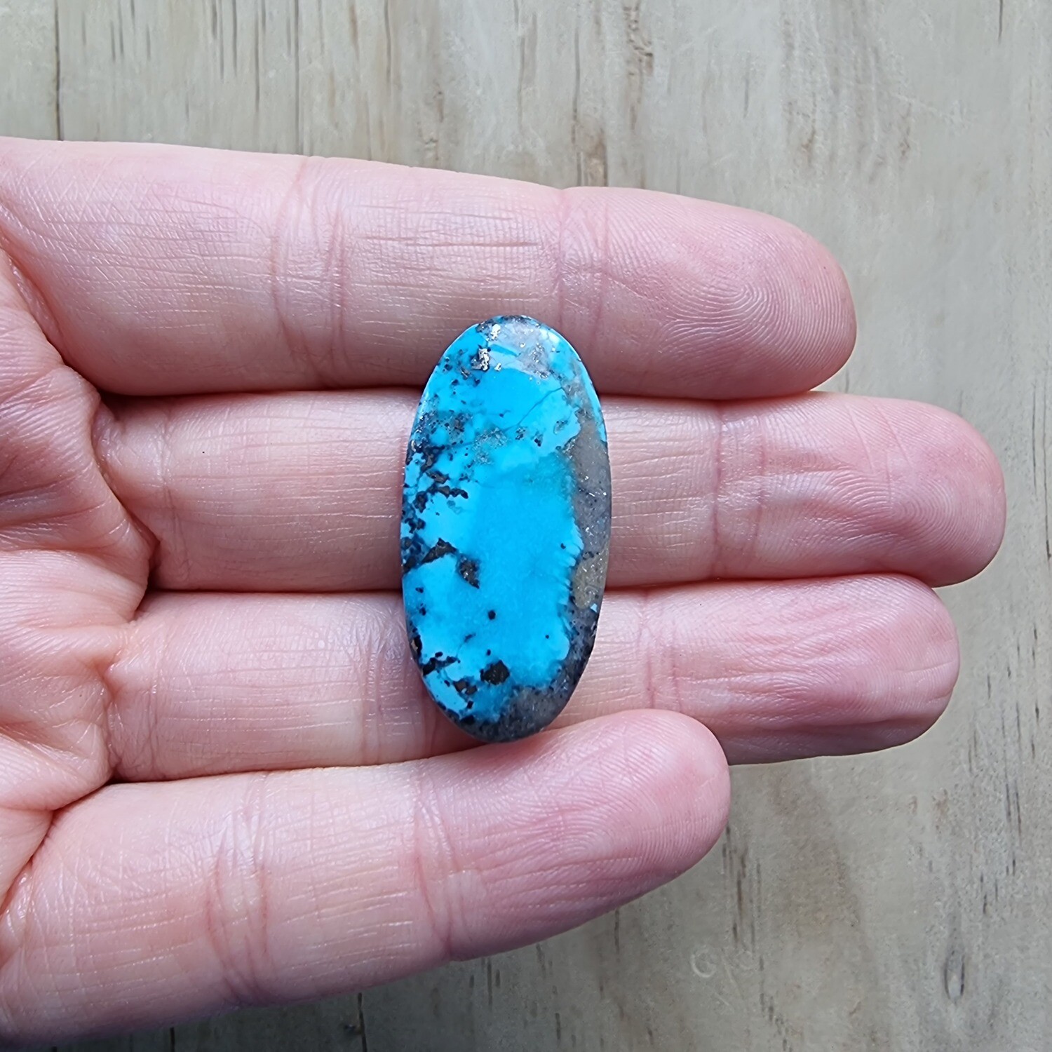Persian Turquoise Cabochon / Pendant for jewelry making or diy craft projects 8.4gr
