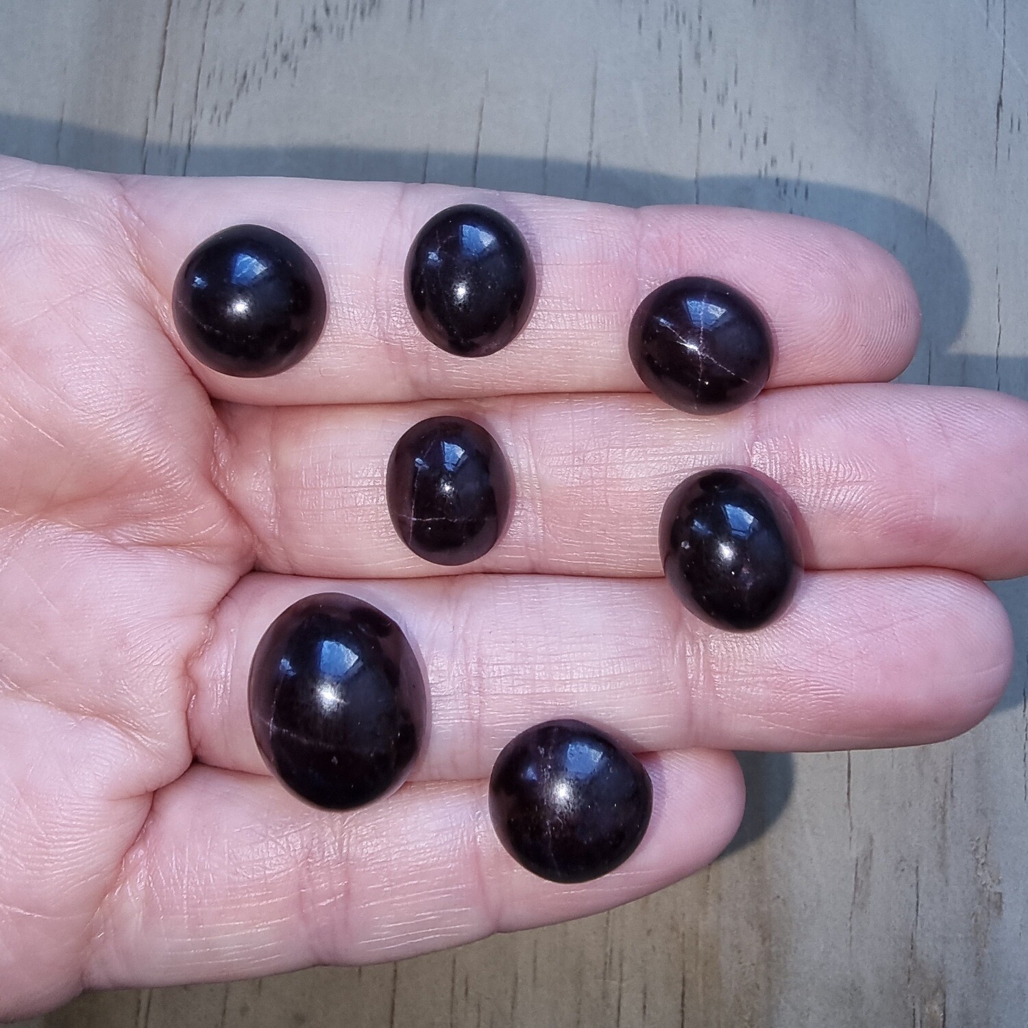 Star Garnet Cabochon Lot / Pendant Lot for jewelry making or diy craft projects 26.6gr