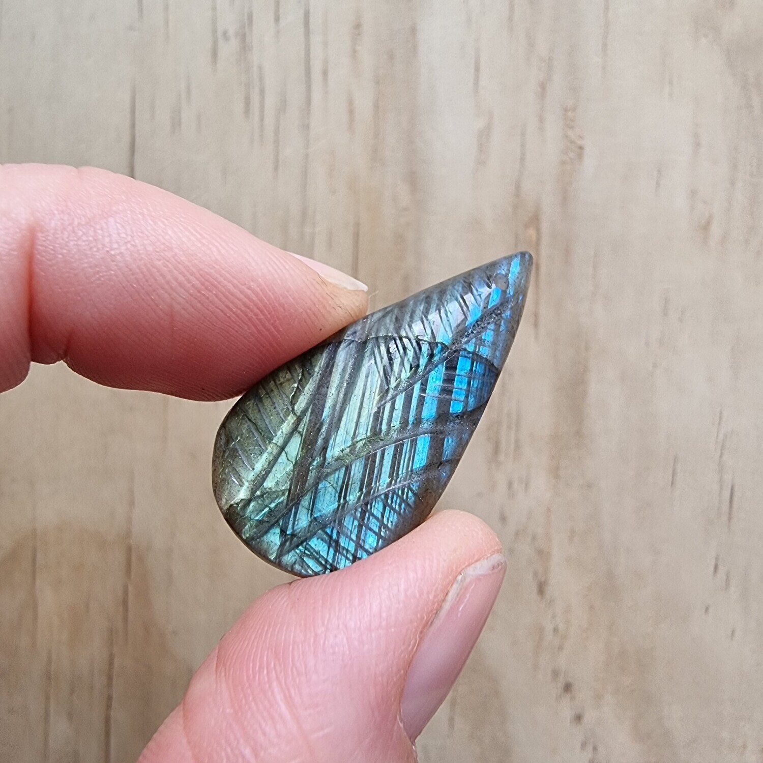 Carved Labradorite top drilled Pendant for jewelry making or diy craft projects 6gr