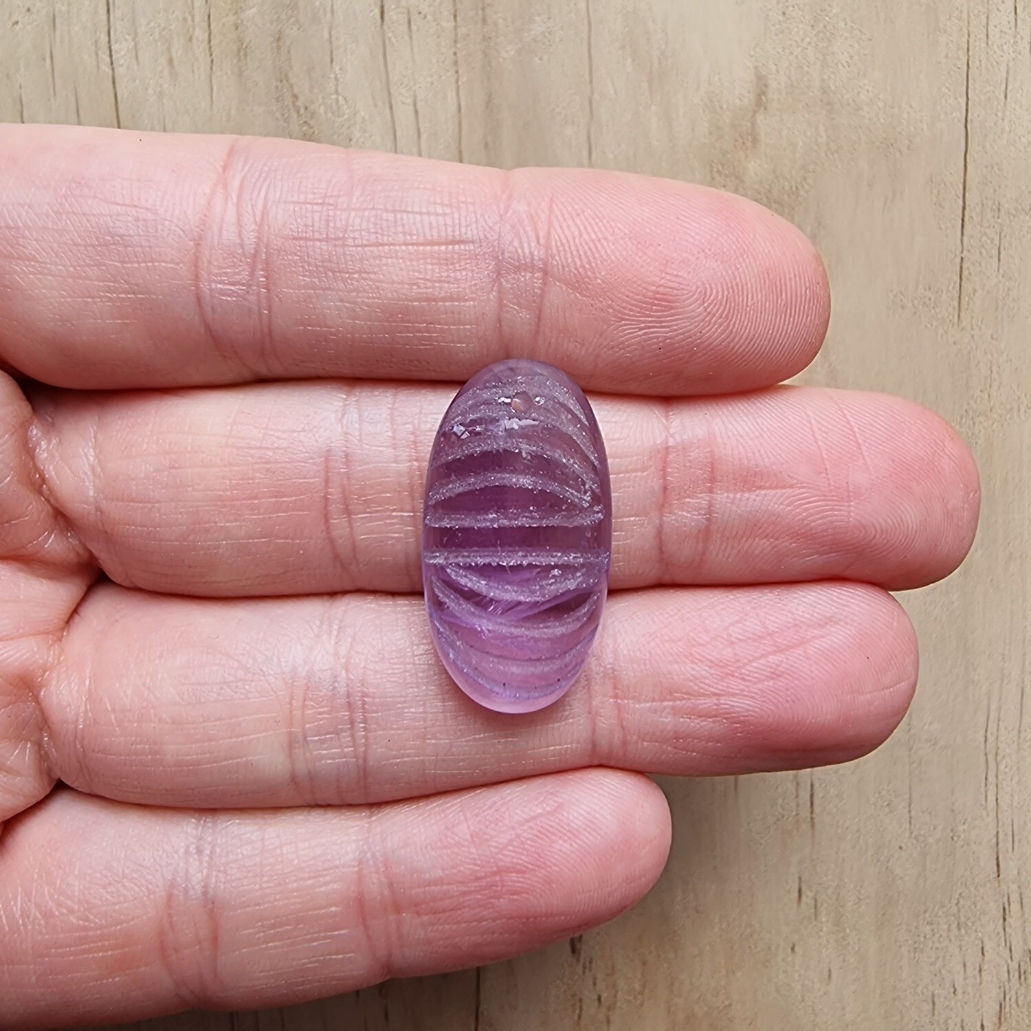 Carved Amethyst top drilled Pendant for jewelry making or diy craft projects 5gr