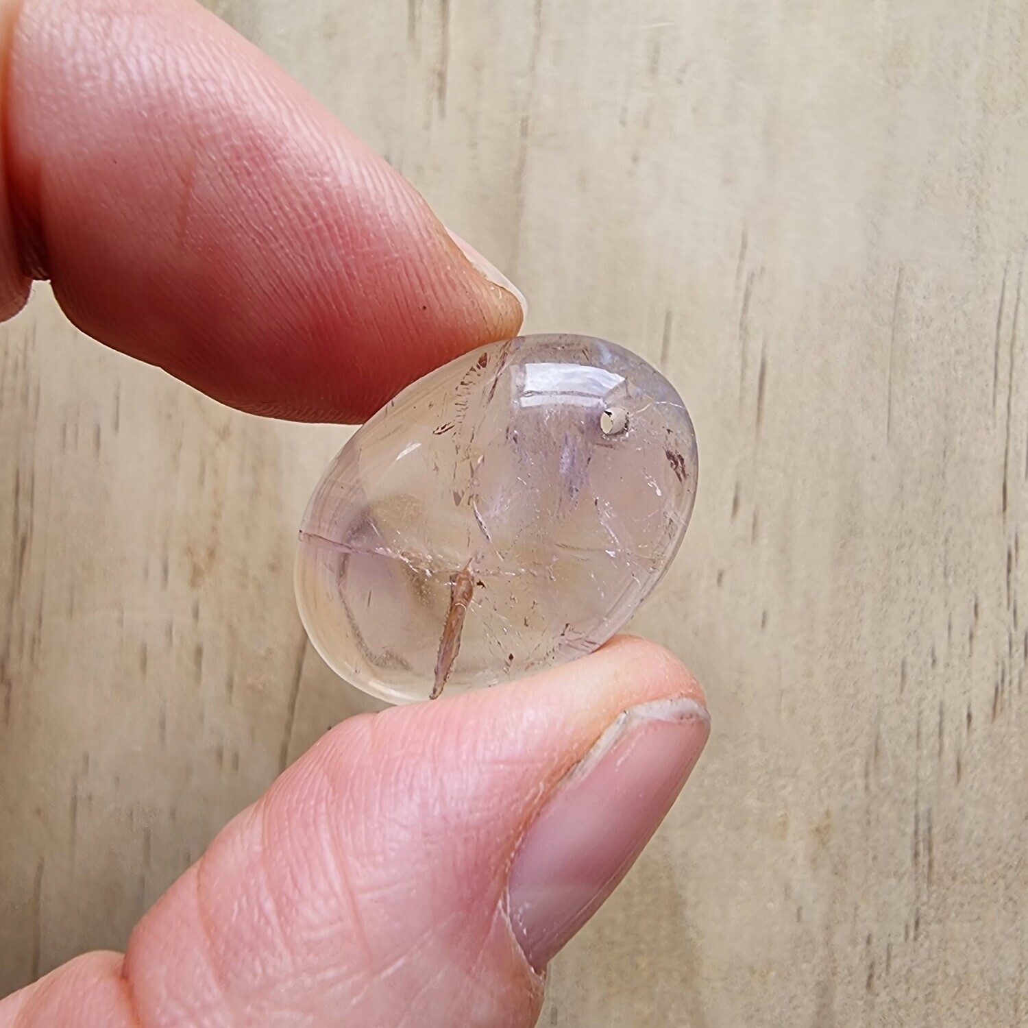 Ametrine top drilled Pendant for jewelry making or diy craft projects 3.5gr
