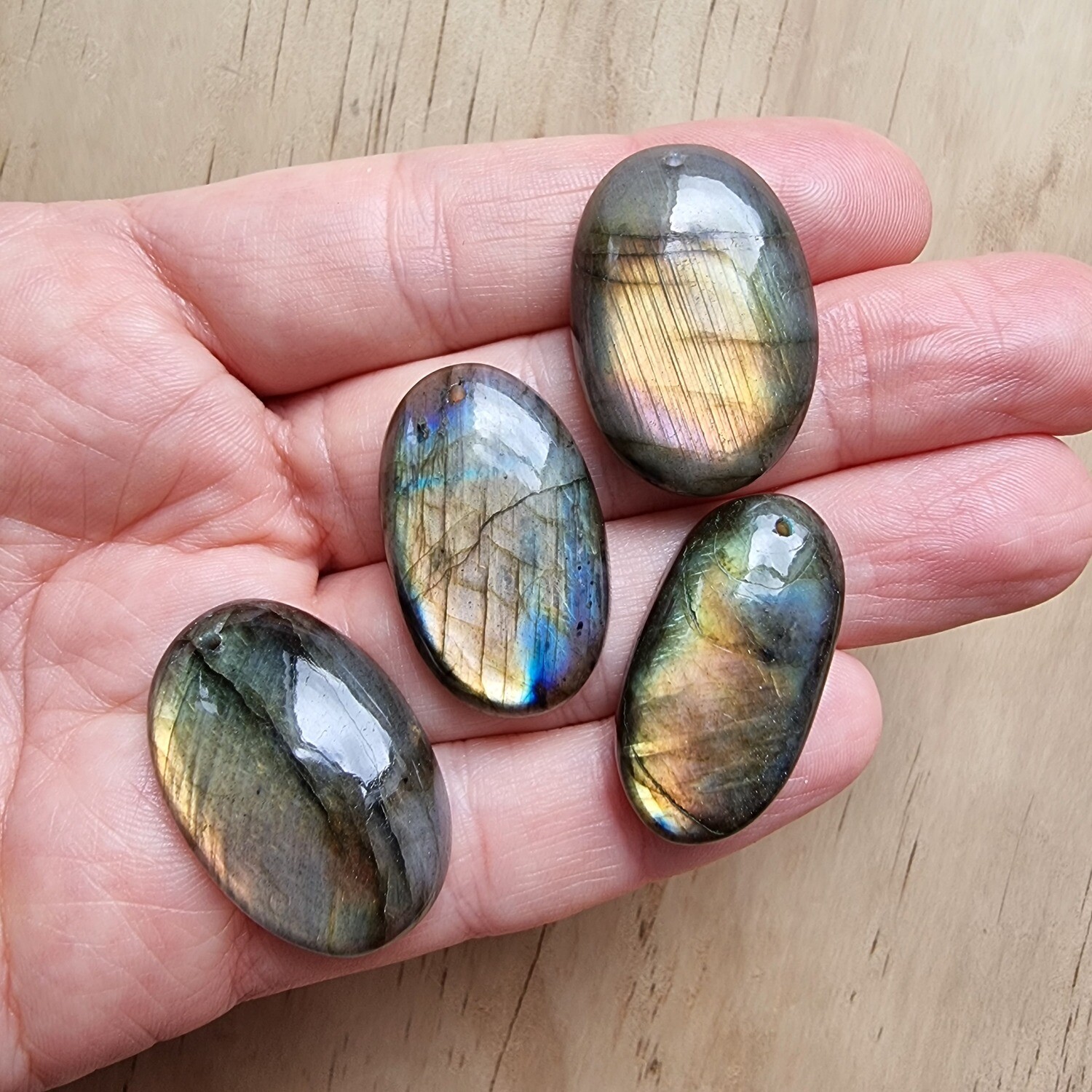 Labradorite top drilled Pendant Lot for jewelry making or diy craft projects 30gr