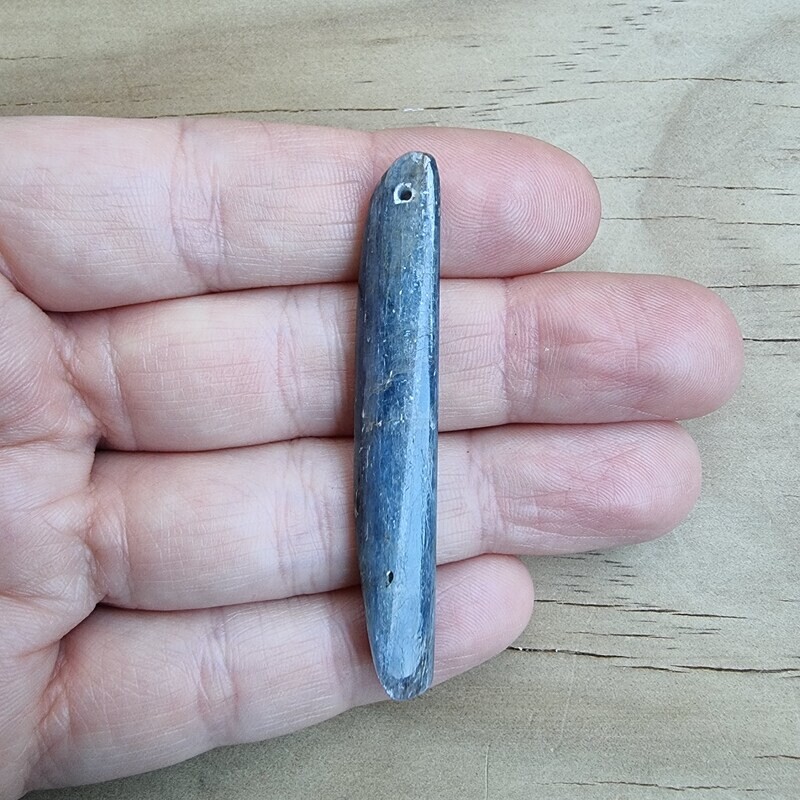 Blue Kyanite drilled Pendant for jewelry making or diy craft projects 8.5gr