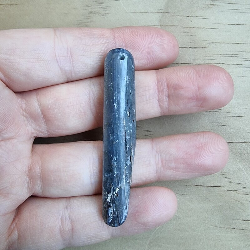 Blue Kyanite drilled Pendant for jewelry making or diy craft projects 12.6gr