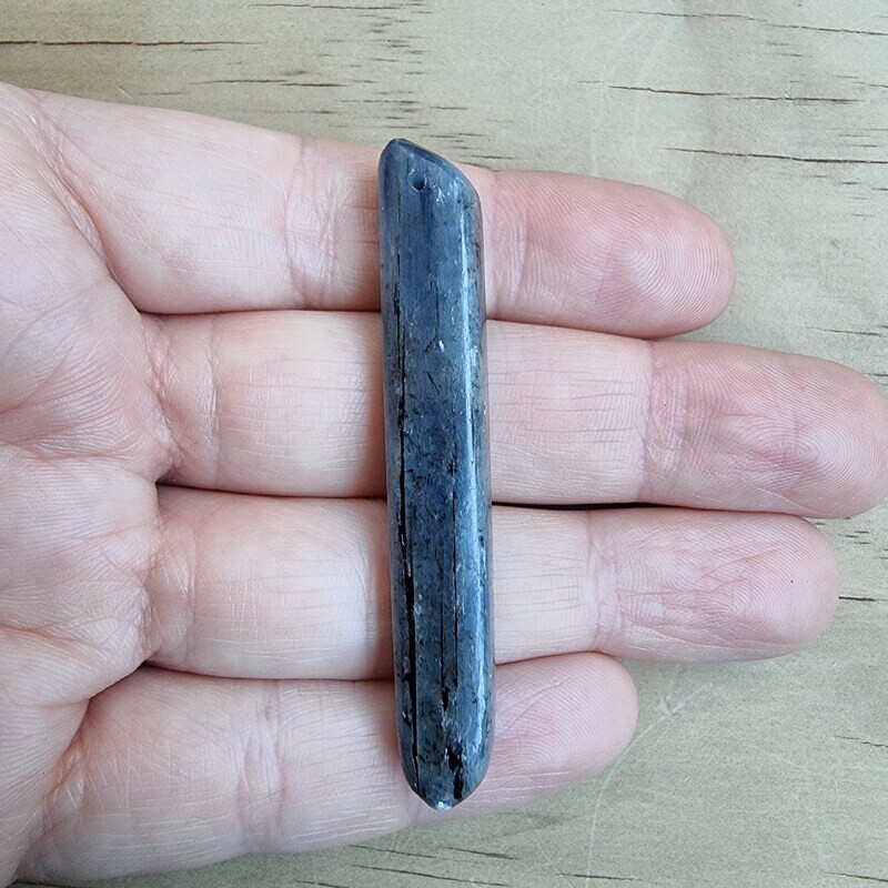 Blue Kyanite drilled Pendant for jewelry making or diy craft projects 15.6gr
