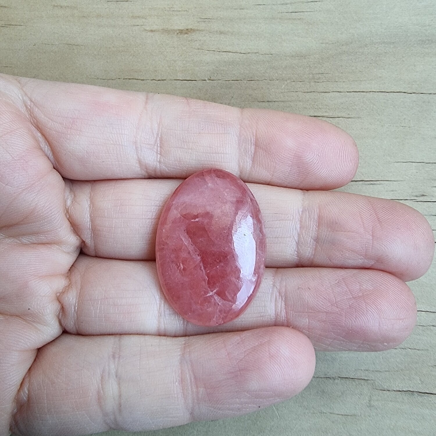 Rhodocrosite Cabochon / Pendant for jewelry making or diy craft projects 9.6gr