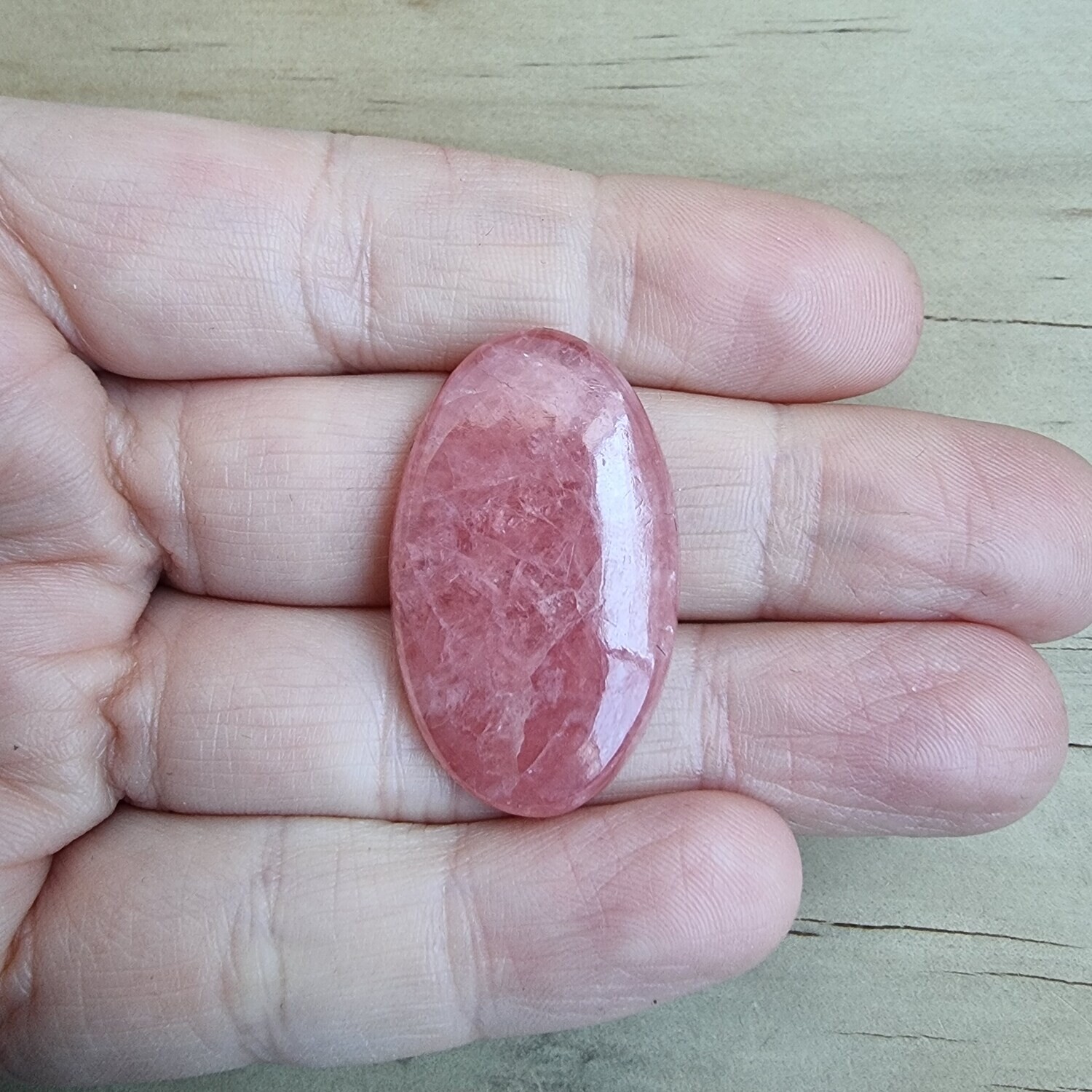 Rhodocrosite Cabochon / Pendant for jewelry making or diy craft projects 10.8gr