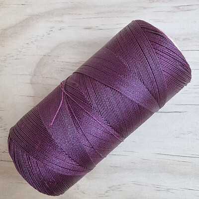 Cor #630 CHERRY 0.35mm 444metre spool of Premium Linhasita 100% Waxed Polyester