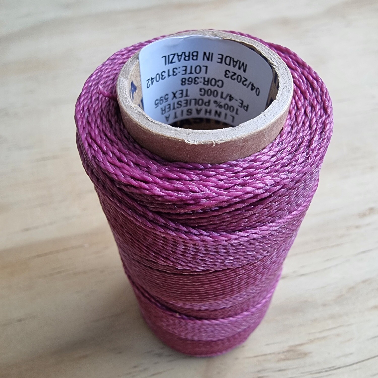 Cor #368 1mm Waxed Linhasita Thread 170m Spool
