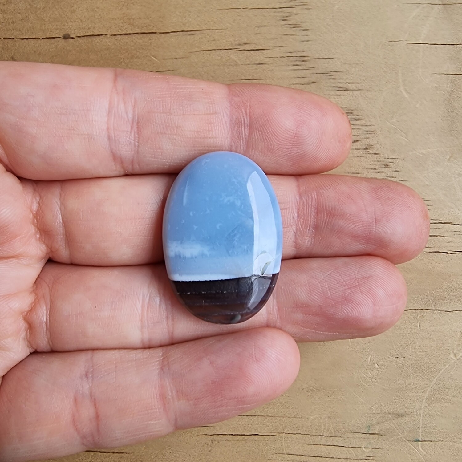 Andean Blue Opal Cabochon / Pendant for jewelry making or diy craft projects 6.2gr