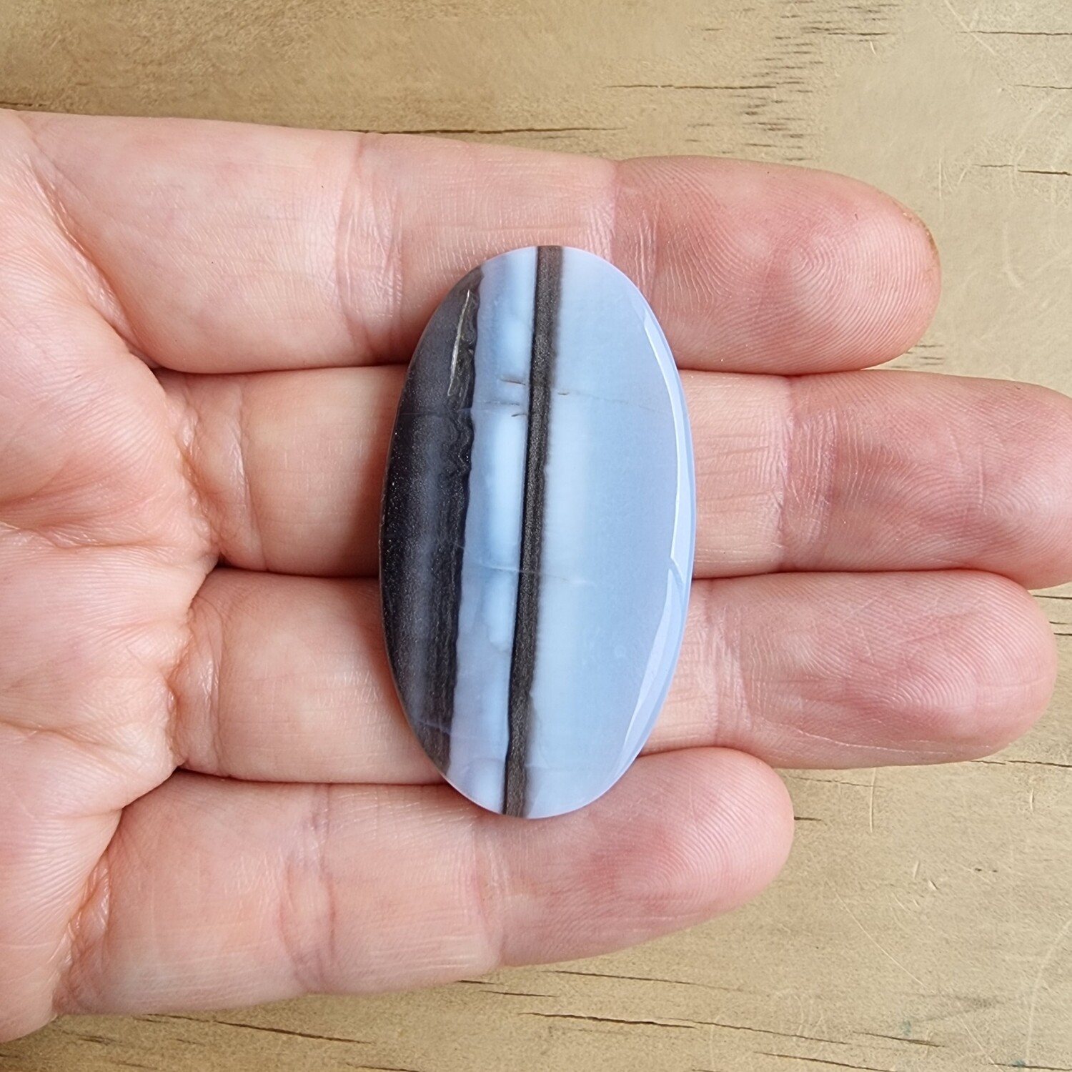 Andean Blue Opal Cabochon / Pendant for jewelry making or diy craft projects 8.6gr