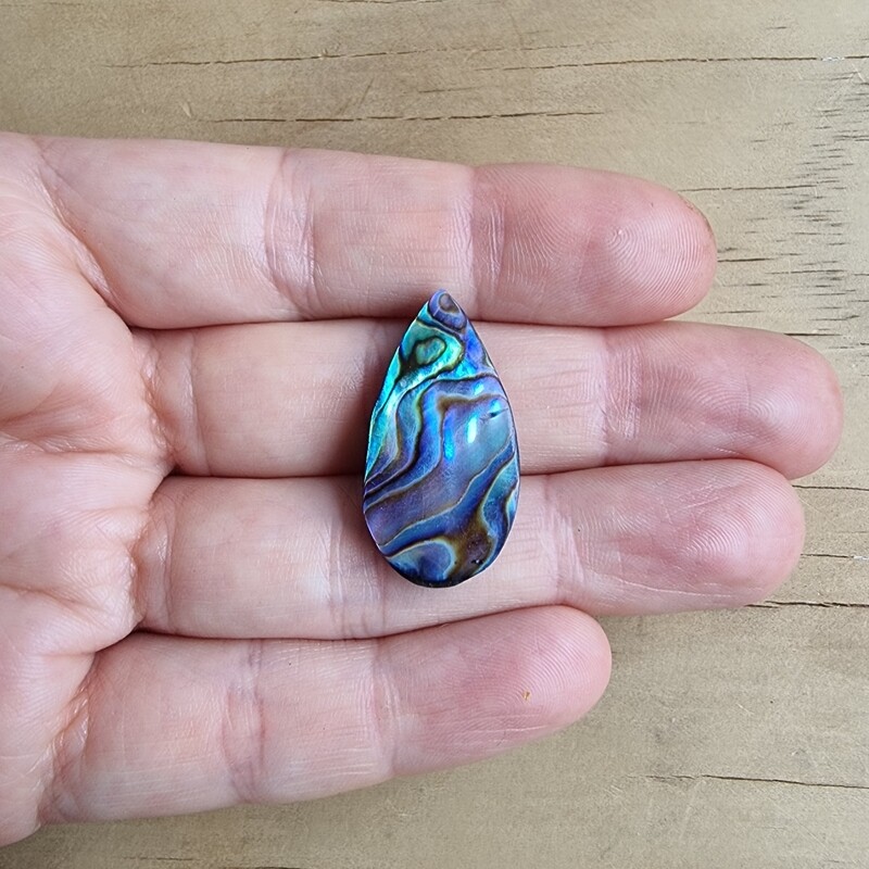 Abalone Shell Cabochon / Pendant for jewelry making or diy craft projects 4.2gr