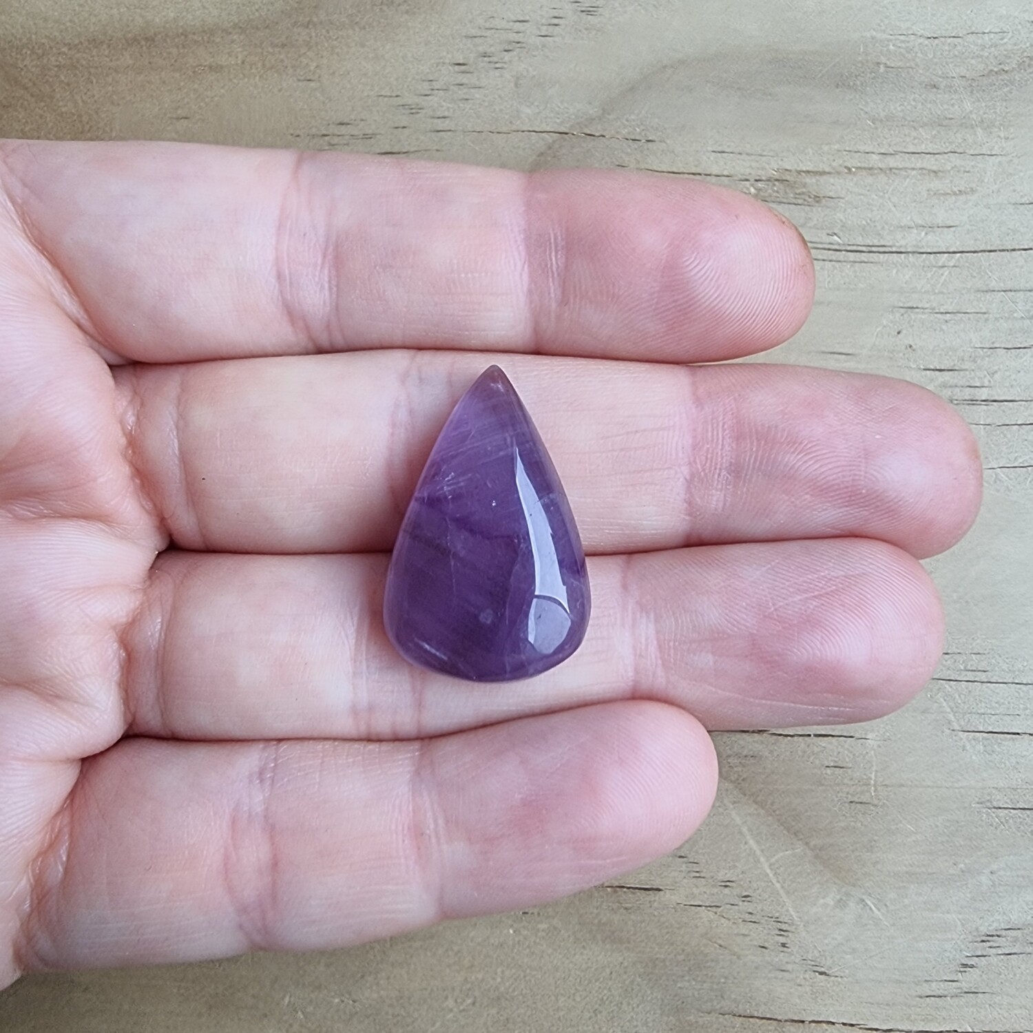 Trapiche Amethyst Cabochon / Pendant for jewelry making or diy craft projects 4.9gr