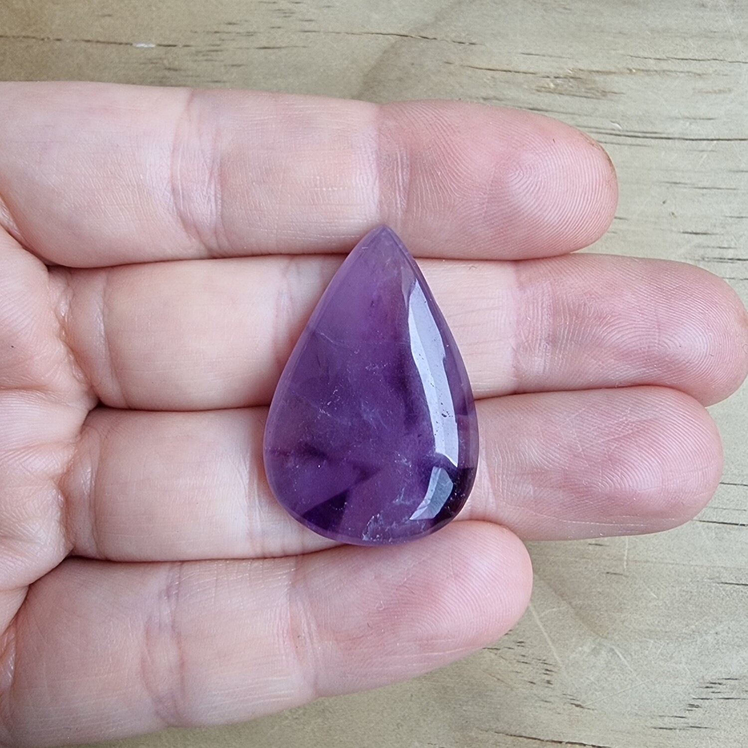 Trapiche Amethyst Cabochon / Pendant for jewelry making or diy craft projects 6.6gr