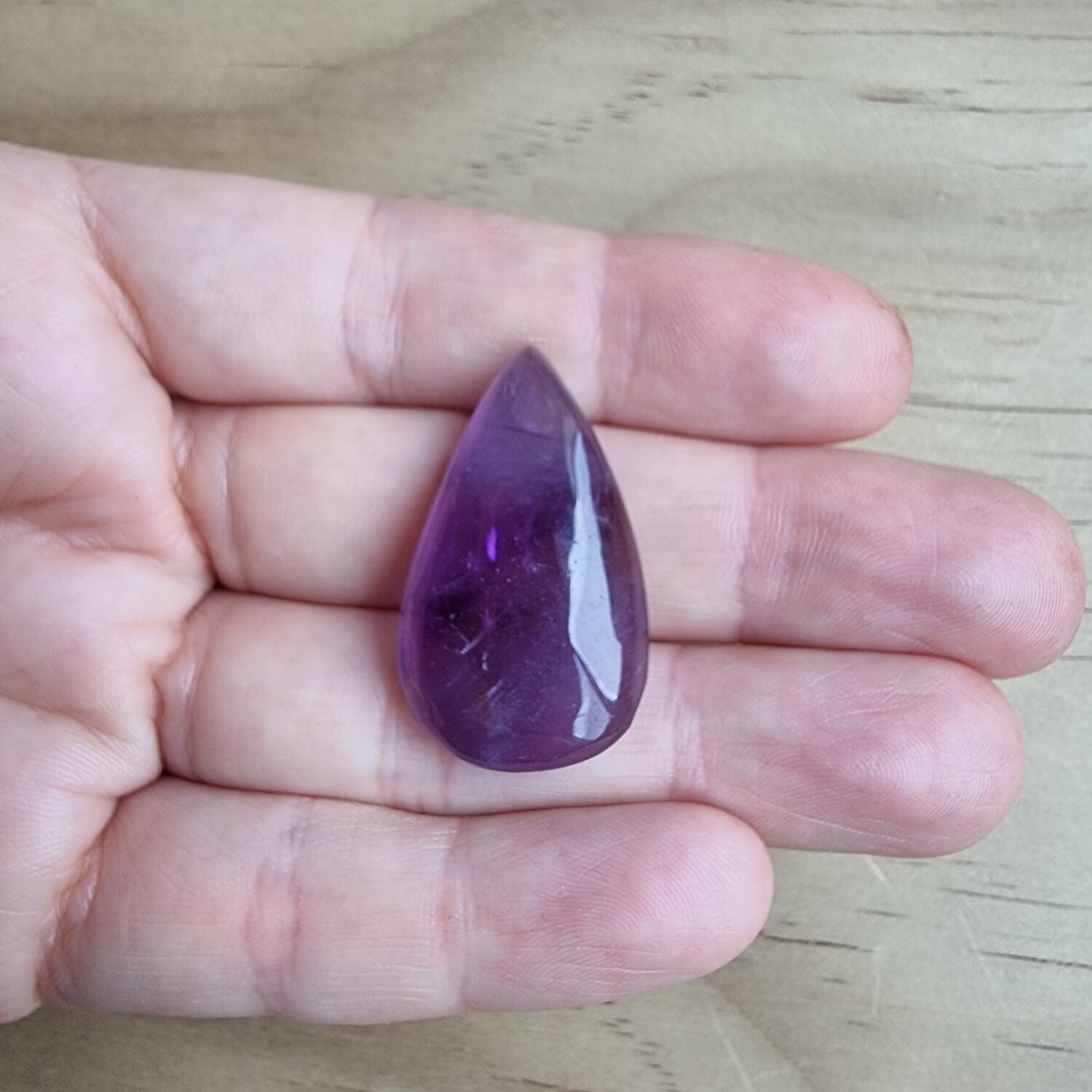Trapiche Amethyst Cabochon / Pendant for jewelry making or diy craft projects 8.5gr