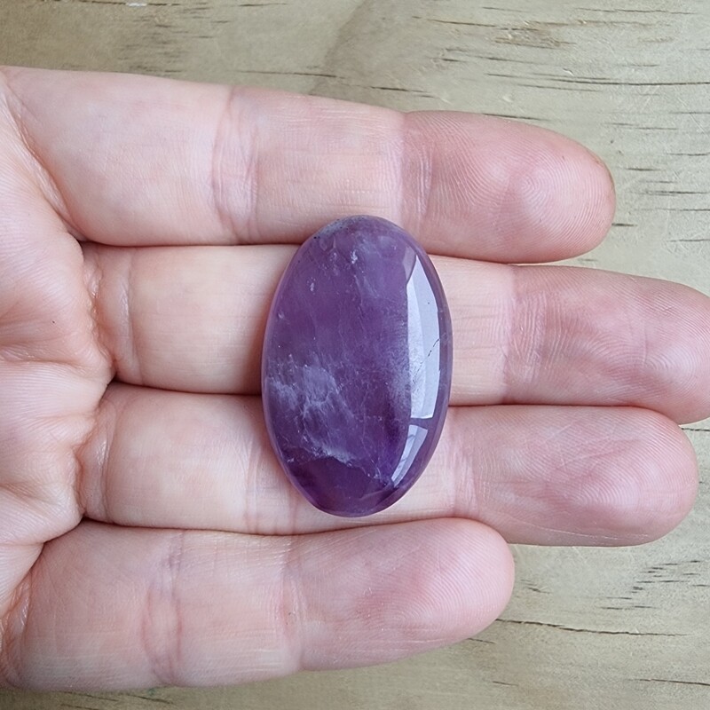 Trapiche Amethyst Cabochon / Pendant for jewelry making or diy craft projects 7.9gr
