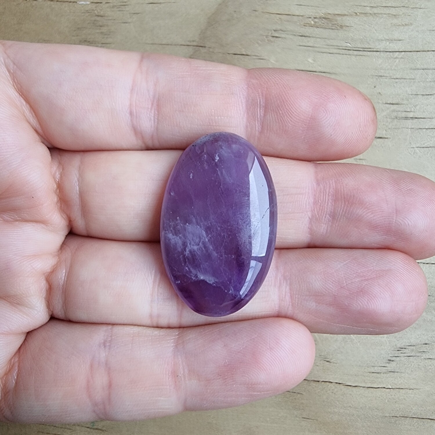 Trapiche Amethyst Cabochon / Pendant for jewelry making or diy craft projects 7.9gr