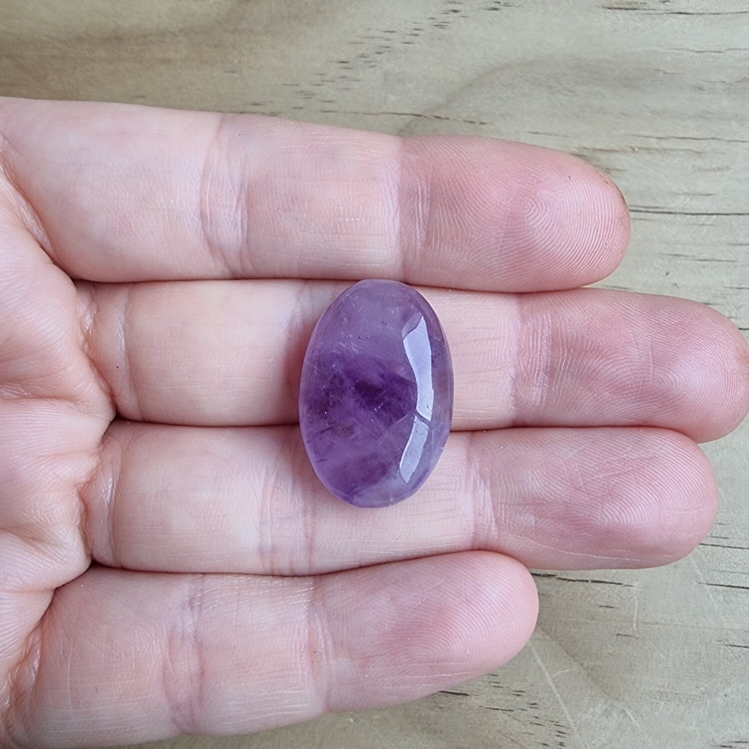 Trapiche Amethyst Cabochon / Pendant for jewelry making or diy craft projects 5.8gr