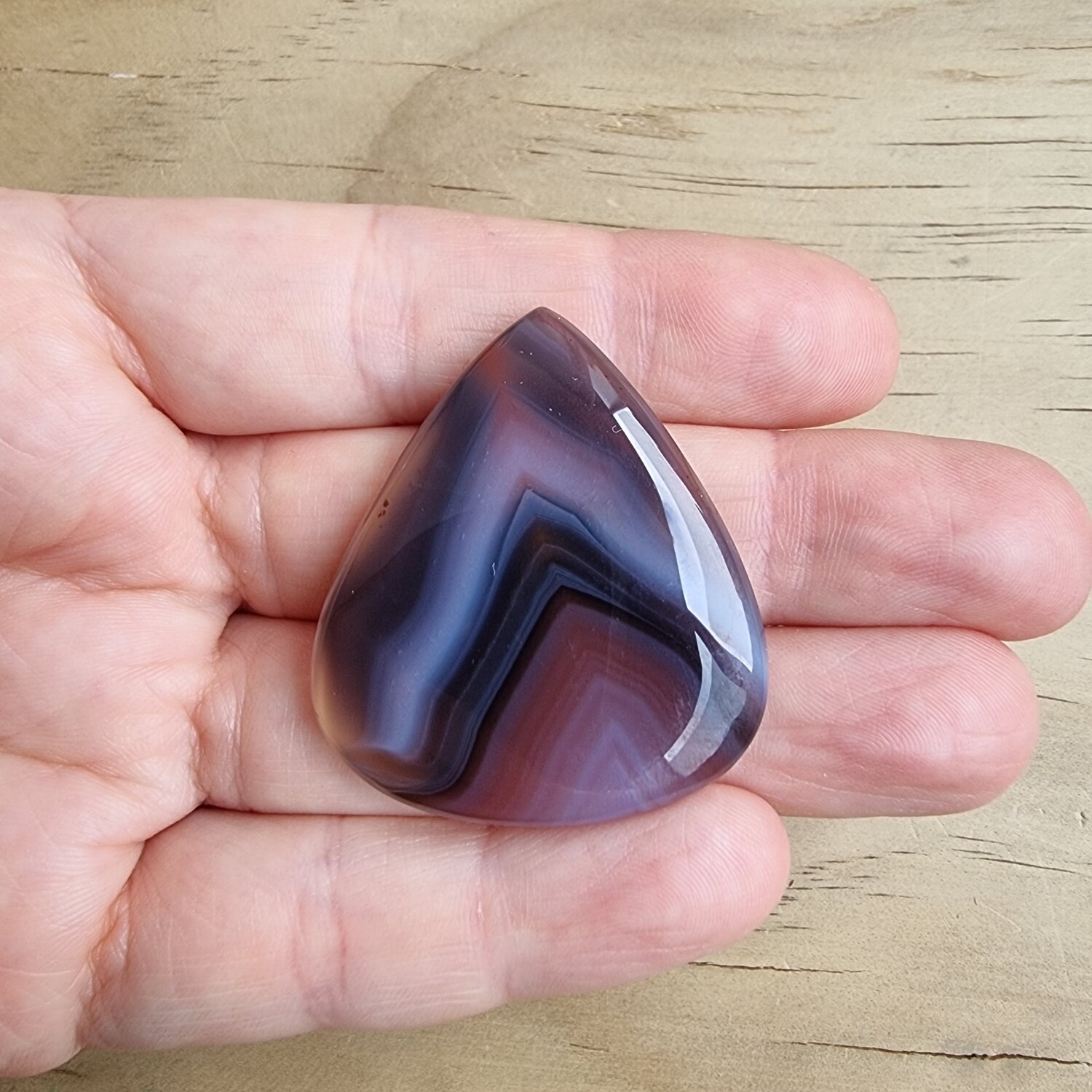Red Botswana Agate Cabochon / Pendant for jewelry making or diy craft projects 16.5gr