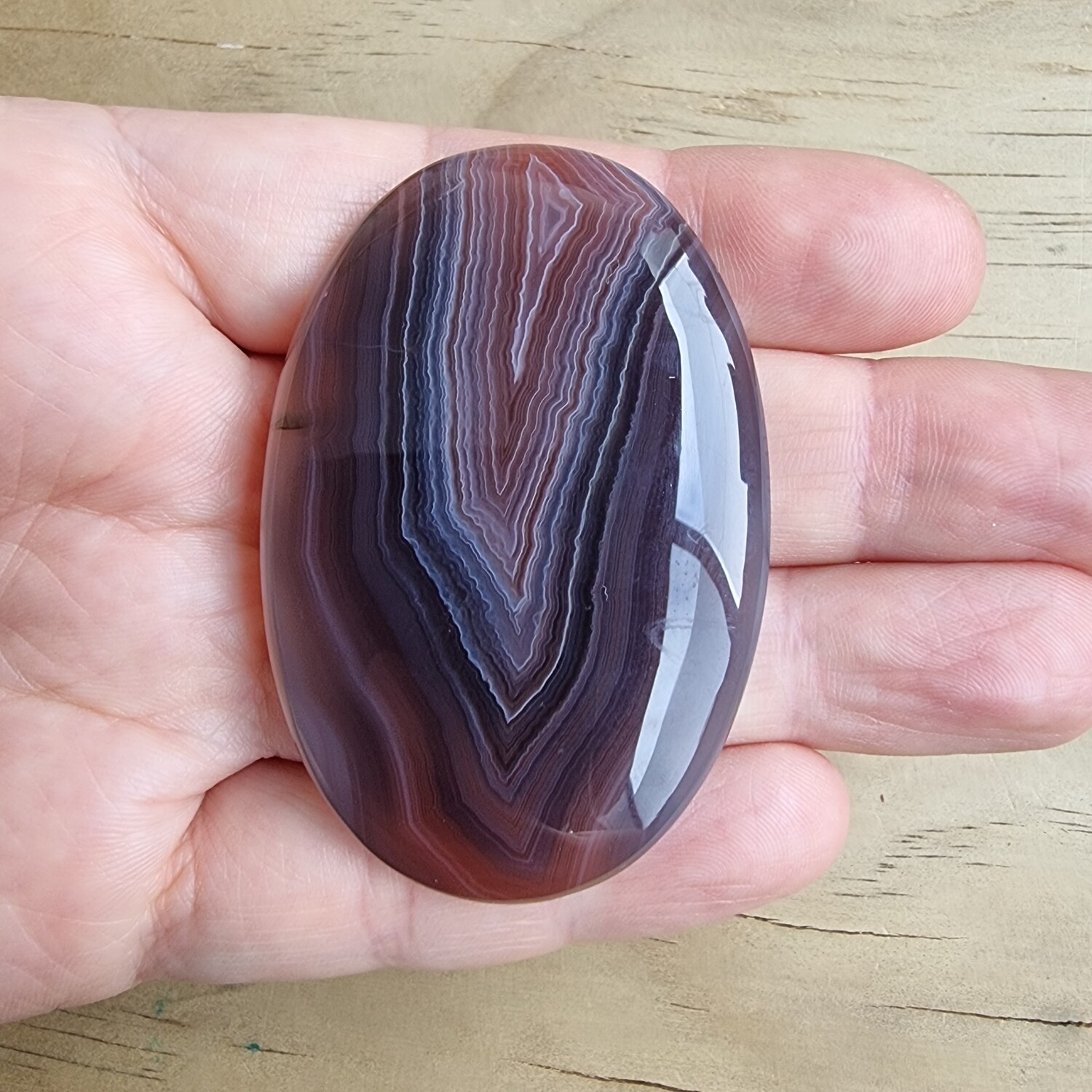 Red Botswana Agate Cabochon / Pendant for jewelry making or diy craft projects 33gr