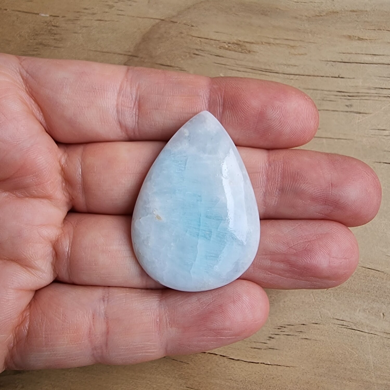 Caribbean Calcite Cabochon / Pendant for jewelry making or diy craft projects 11.9gr