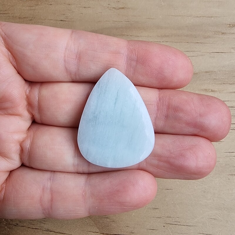Blue Aragonite Cabochon / Pendant for jewelry making or diy craft projects 9.1gr