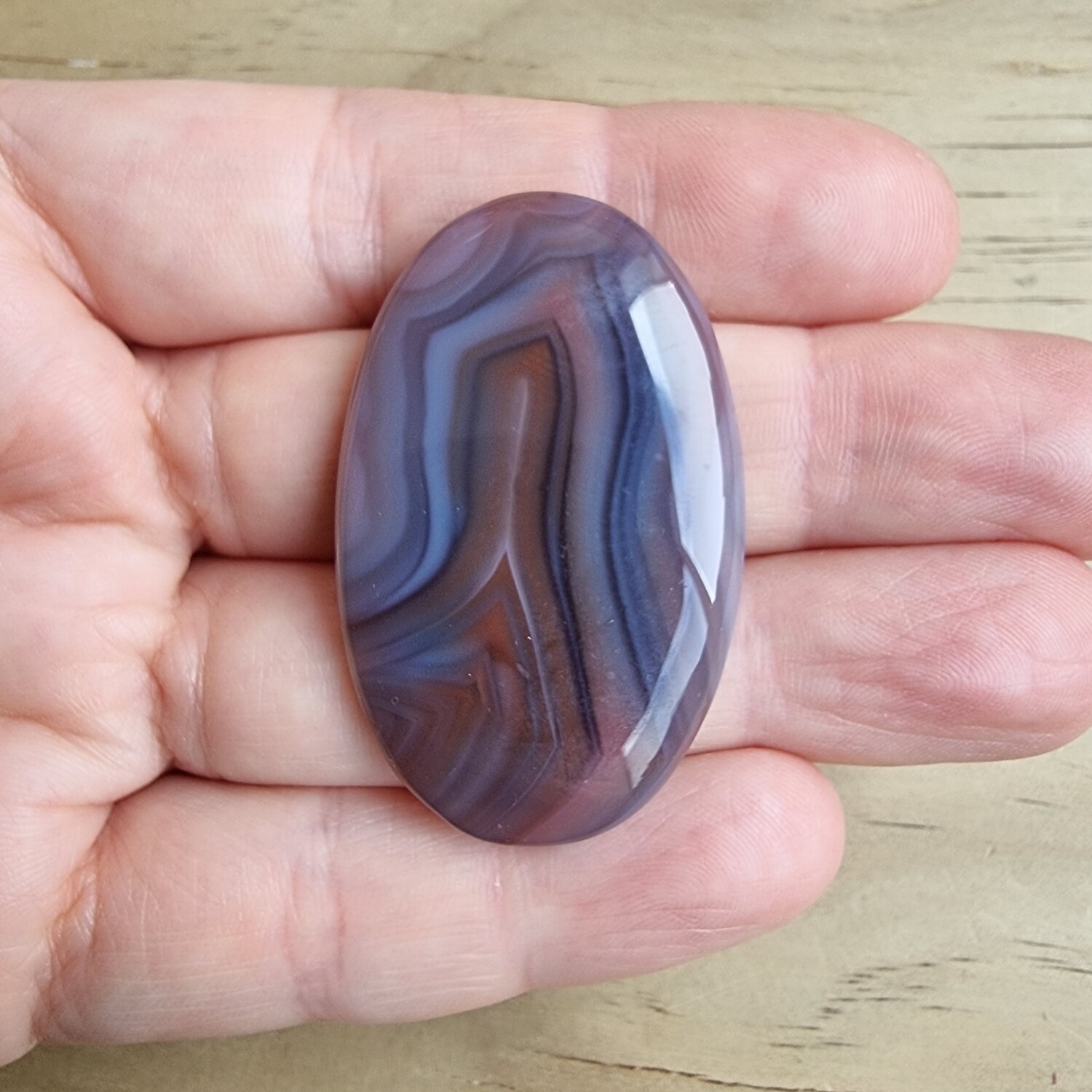 Red Botswana Agate Cabochon / Pendant for jewelry making or diy craft projects 14.6gr