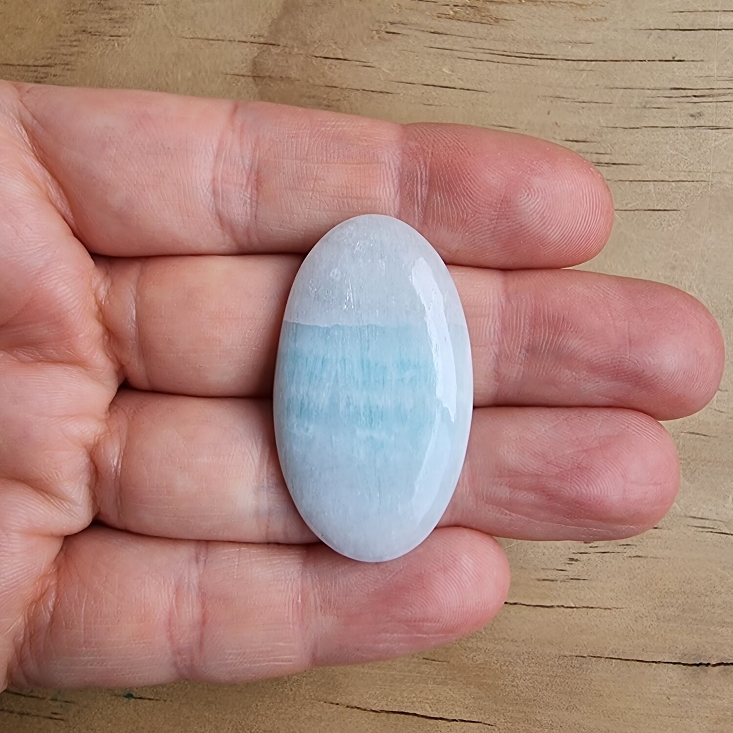 Caribbean Calcite Cabochon / Pendant for jewelry making or diy craft projects 9.2gr