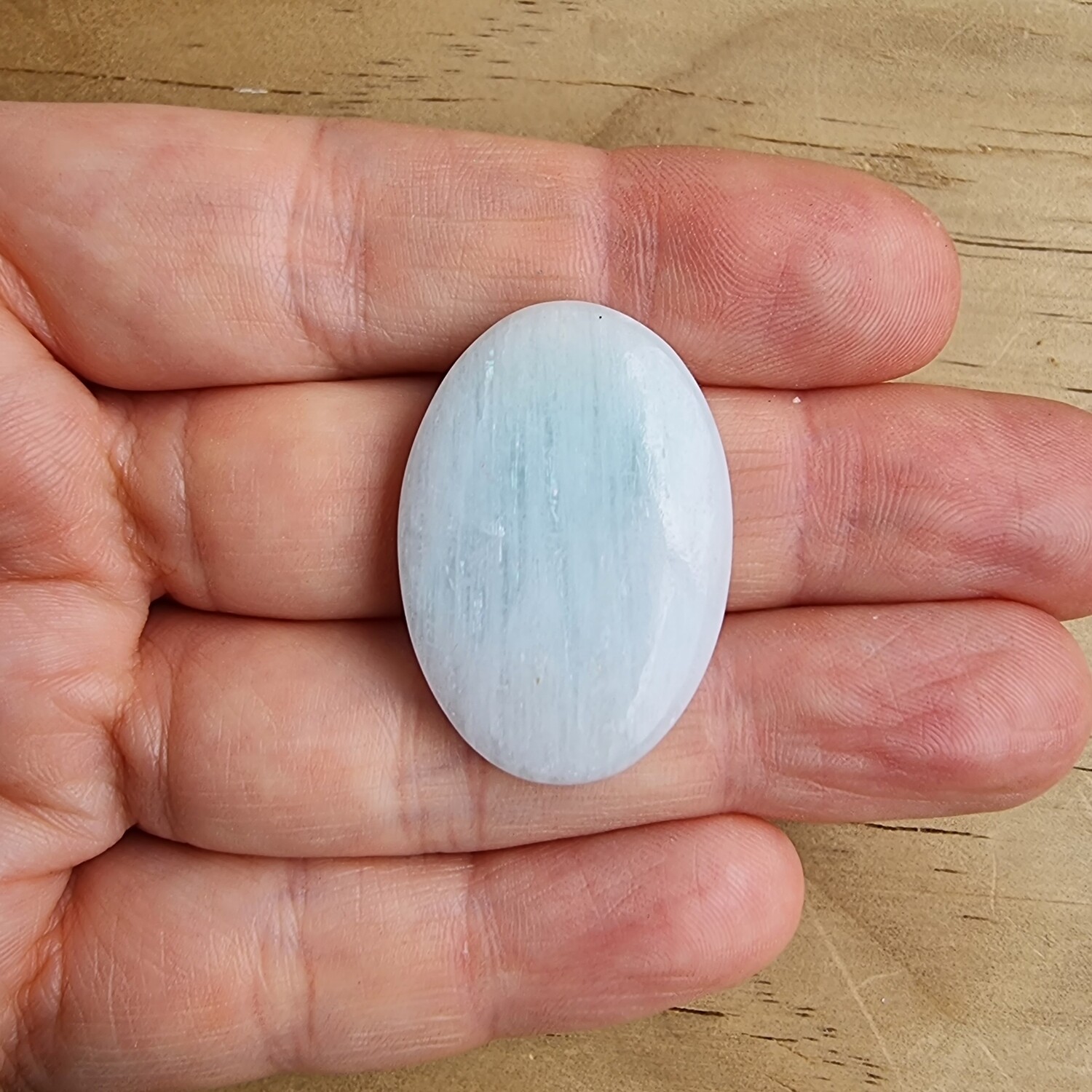 Blue Aragonite Cabochon / Pendant for jewelry making or diy craft projects 8.6gr